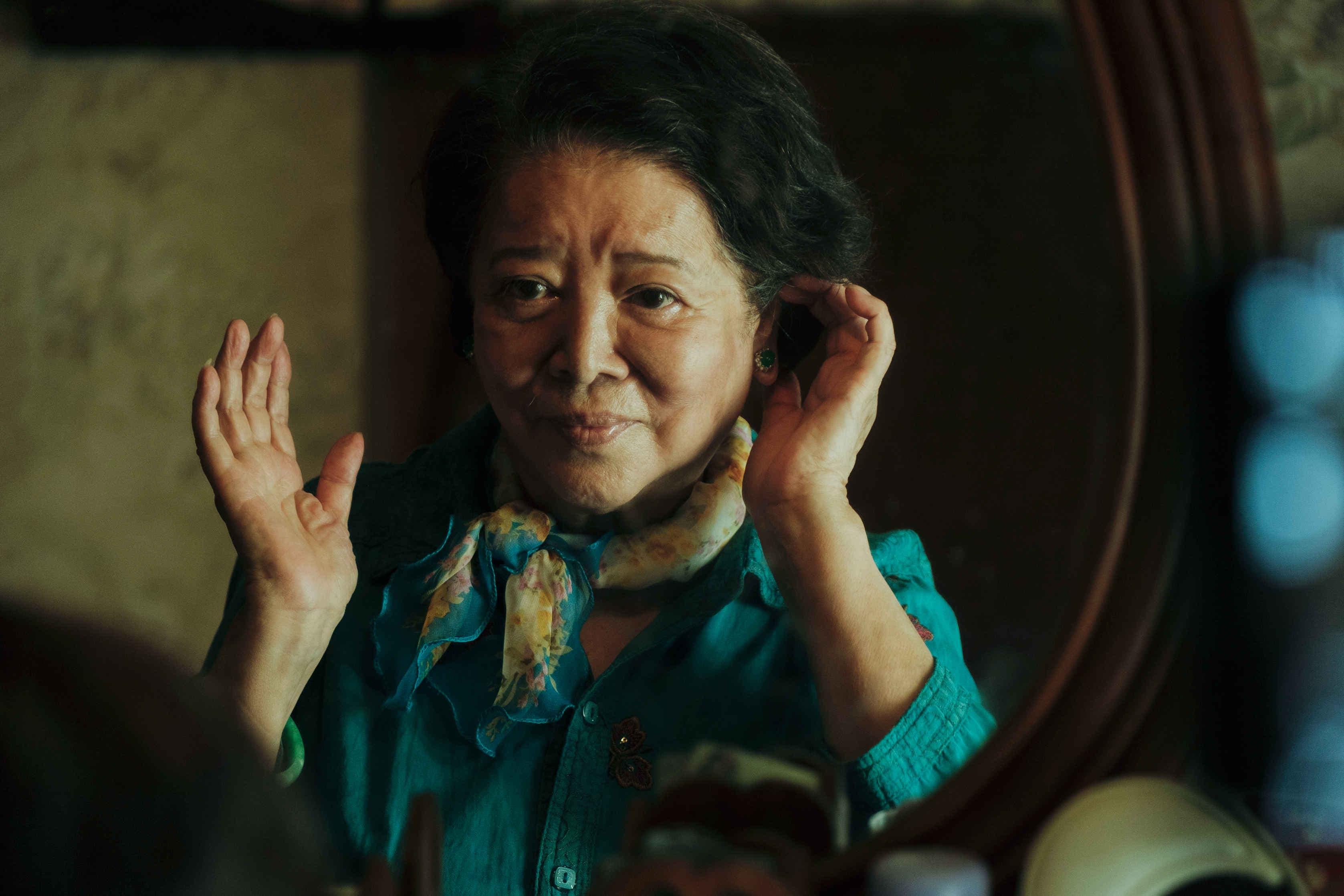 陳淑芳在《親愛的房客》扮演久病纏身的房東太太,脾氣暴躁,卻總能瞬間改變整部片的走向。(金馬獎執委會提供)
