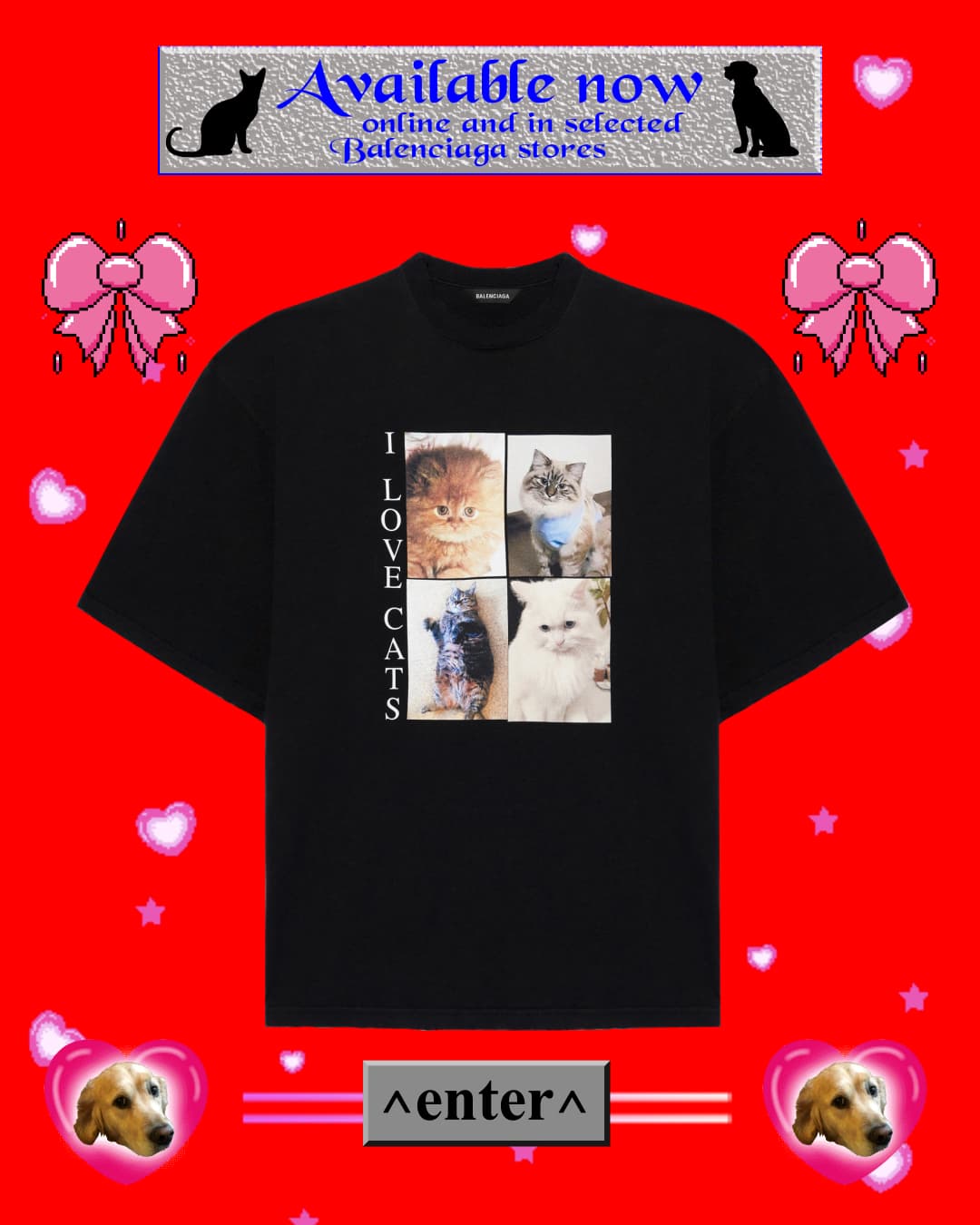 I LOVE PETS T-SHIRT NT$ 19,500 BALENCIAGA。(BALENCIAGA提供)