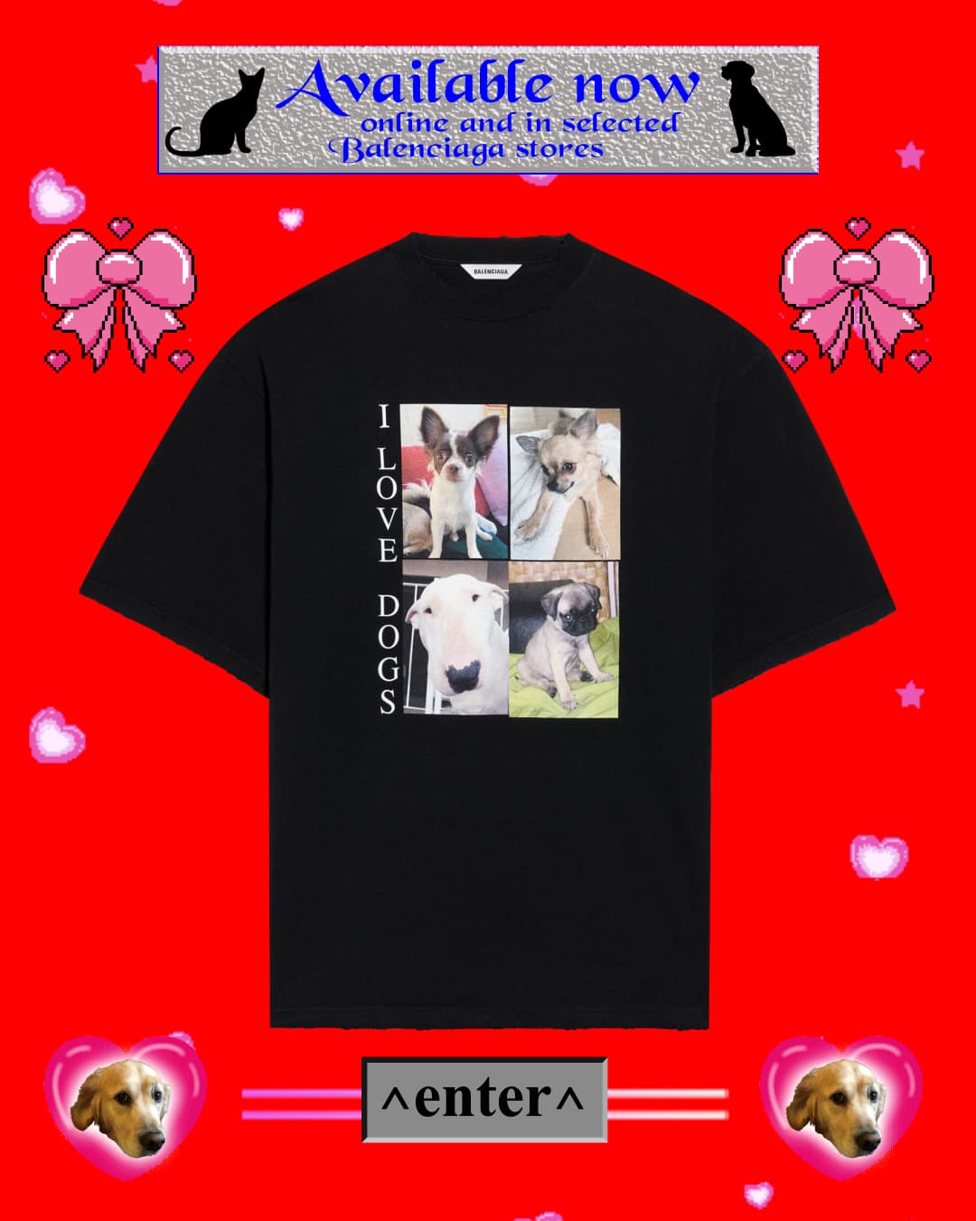 I LOVE PETS T-SHIRT NT$ 19,500 BALENCIAGA。(BALENCIAGA提供)