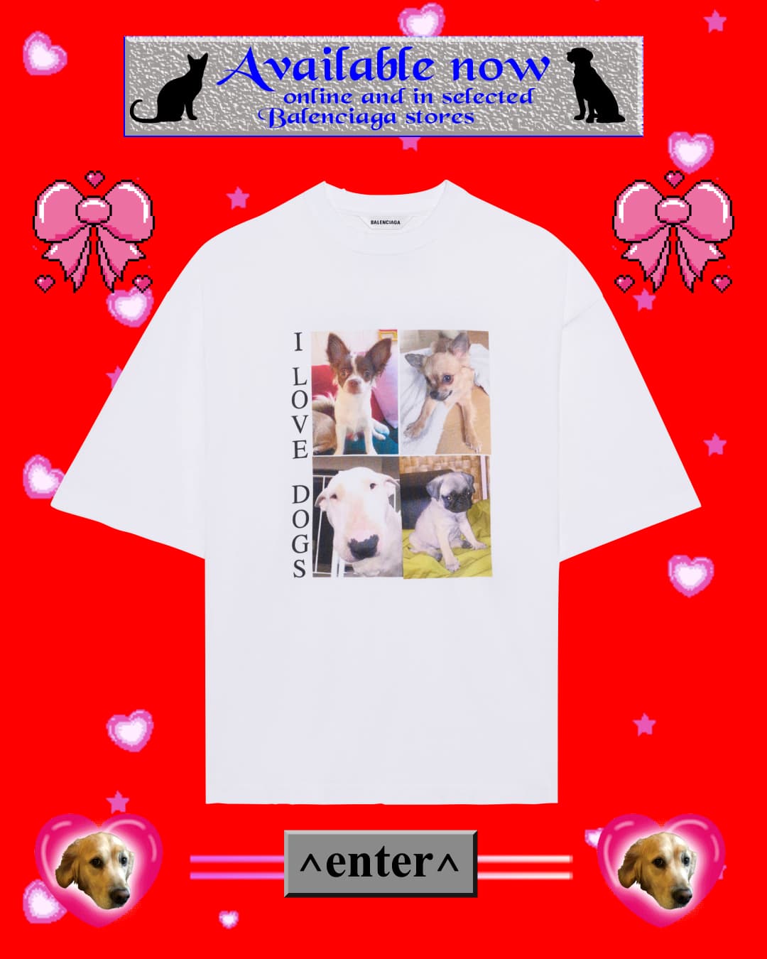 I LOVE PETS T-SHIRT NT$ 19,500 BALENCIAGA。(BALENCIAGA提供)