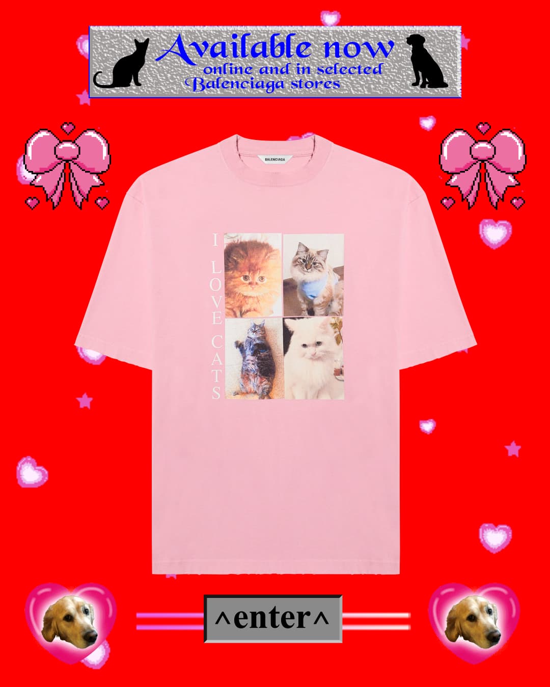 I LOVE PETS T-SHIRT NT$ 19,500 BALENCIAGA。(BALENCIAGA提供)