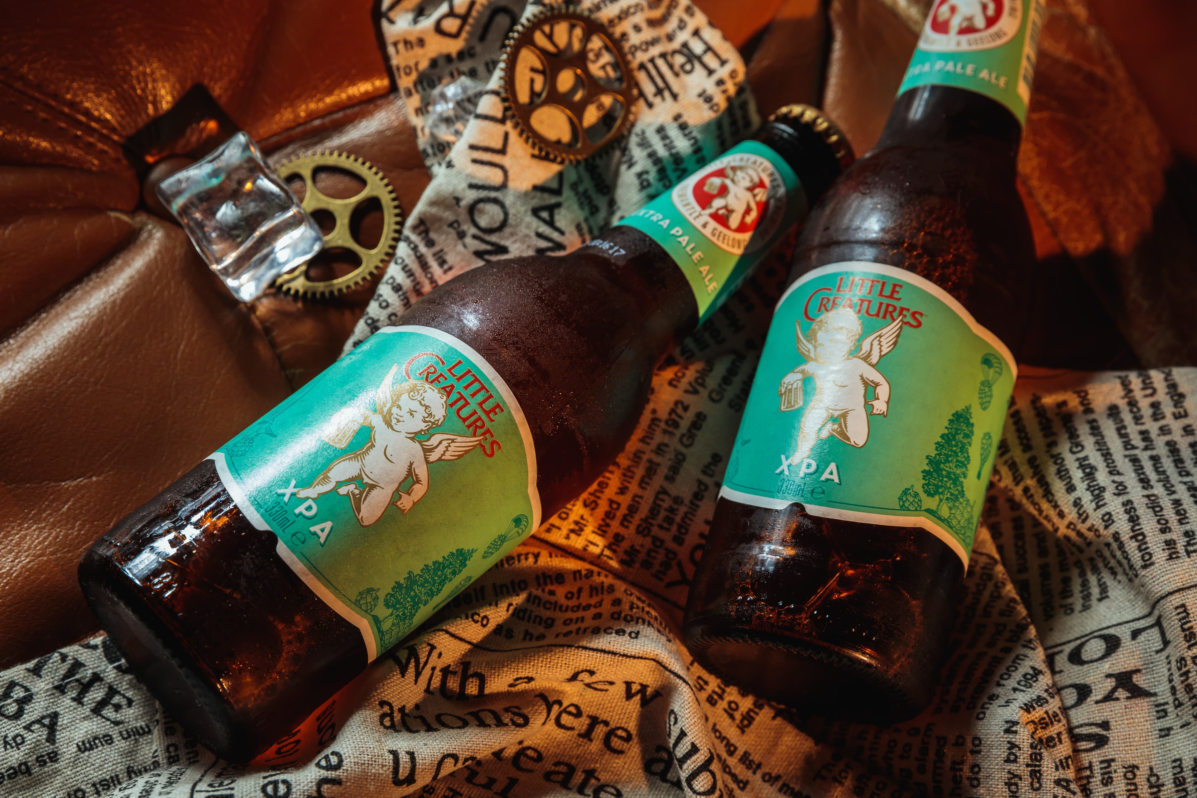 充滿熱帶水果風味的澳洲精釀啤酒「Little Creatures XPA」,是限量供應的非清酒選擇。(250元/瓶)