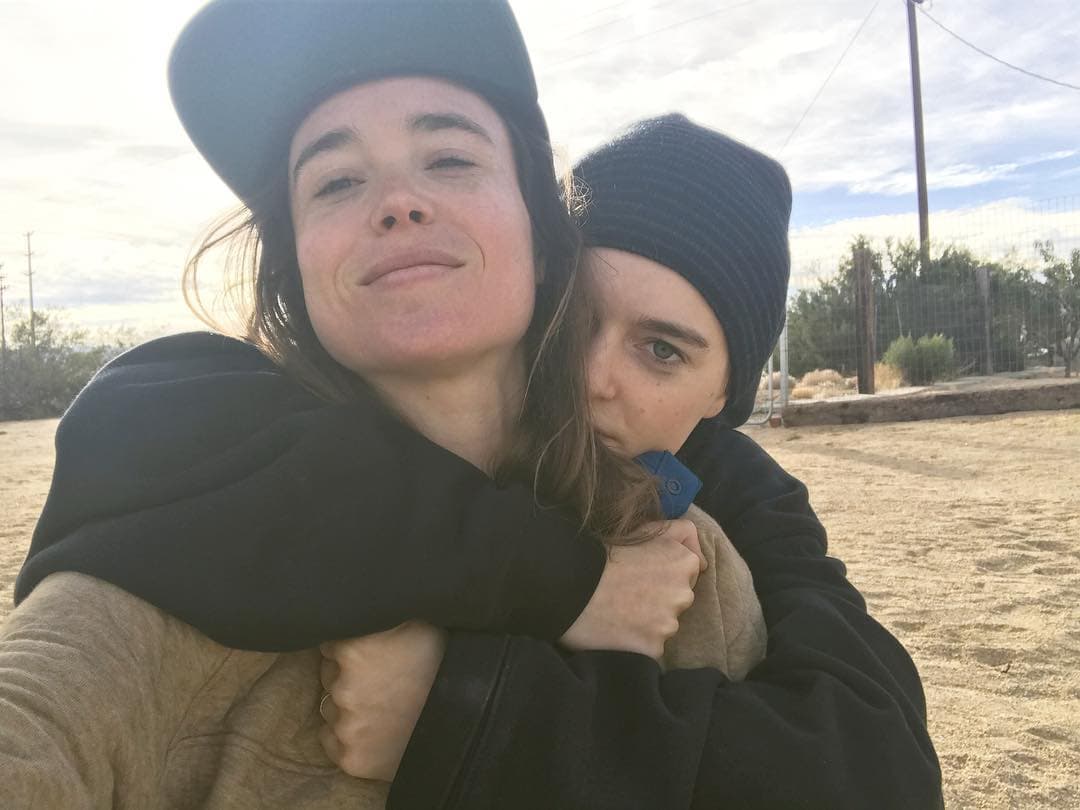 艾略特佩吉與艾瑪波特納結婚2年多。(翻攝Elliot Page IG)