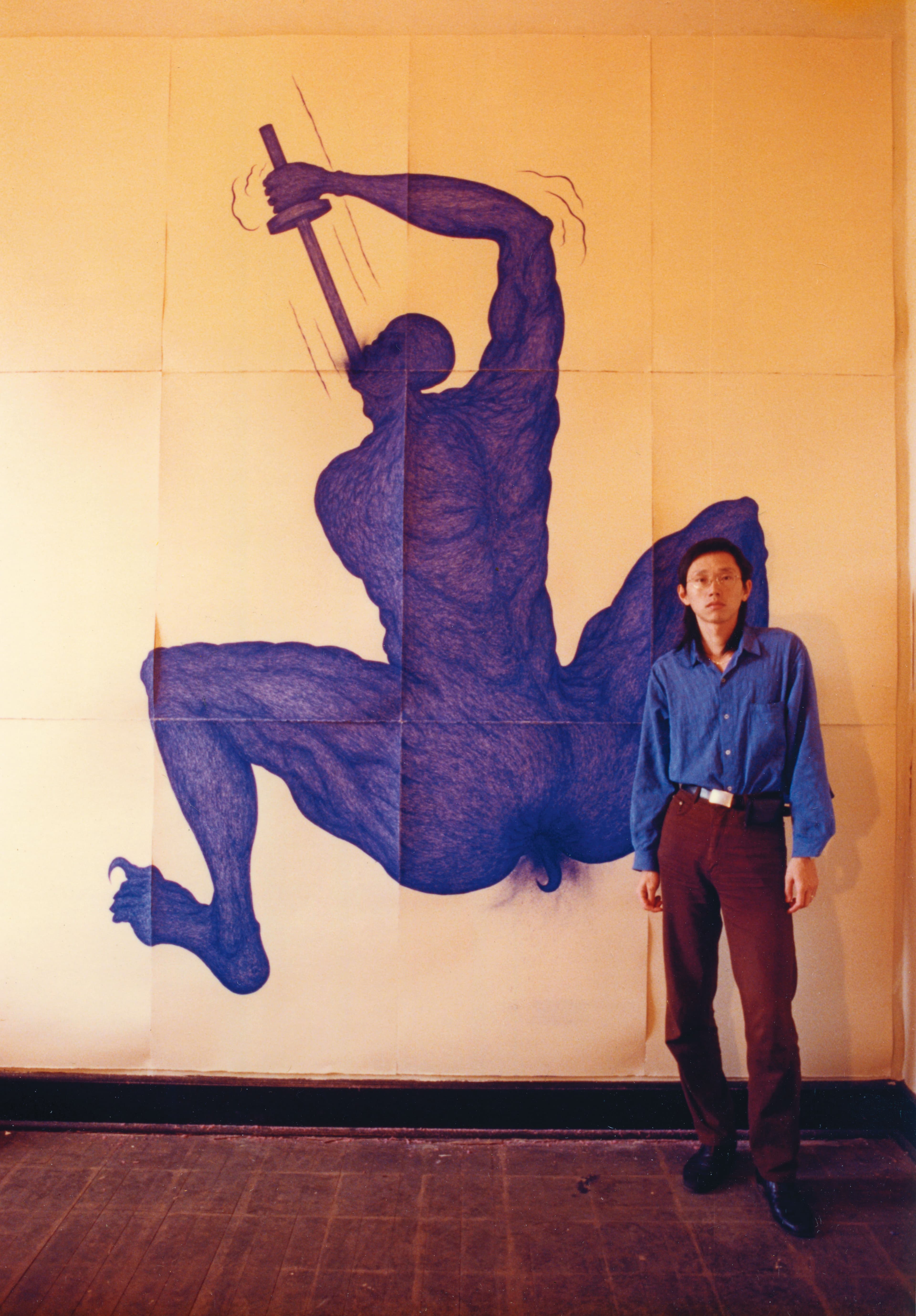 姚瑞中1997年在美國舊金山駐村時創作《孤寂之外無他》，多年後成為他賣出的第一幅畫。（姚瑞中提供）