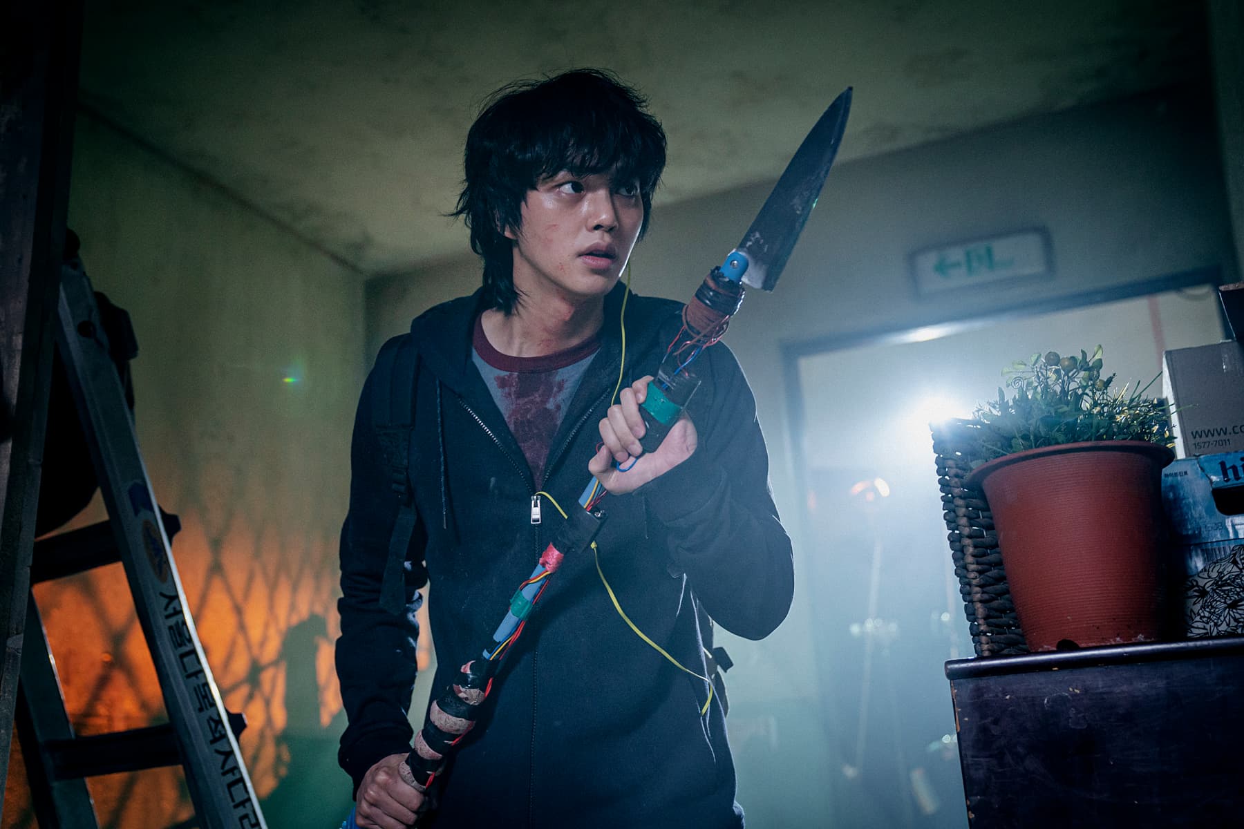 宋江說自己常被特殊化妝的怪物嚇到。(Netflix提供)