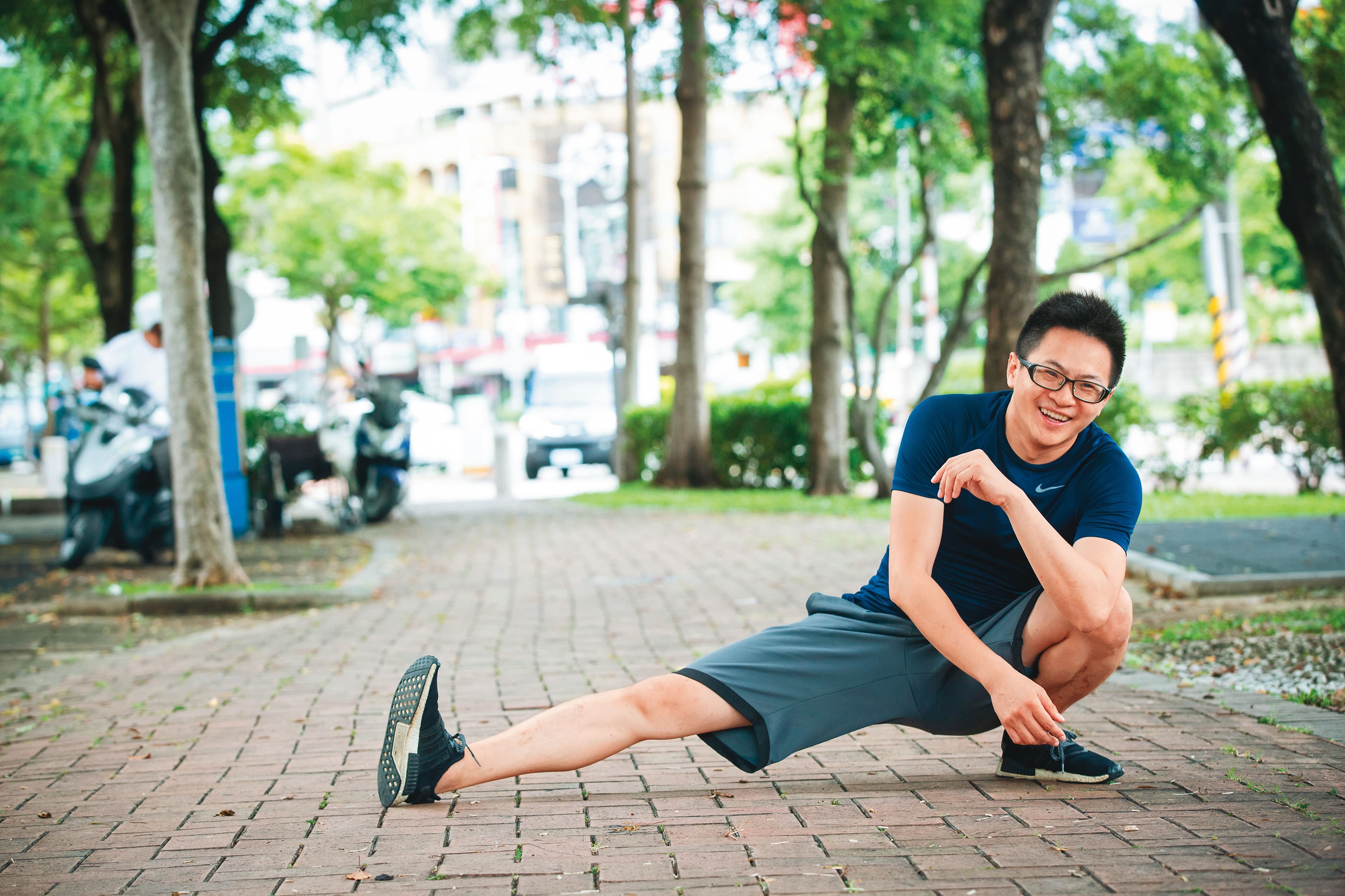不僅投資有紀律,陳莘傑也堅持每天規律運動。