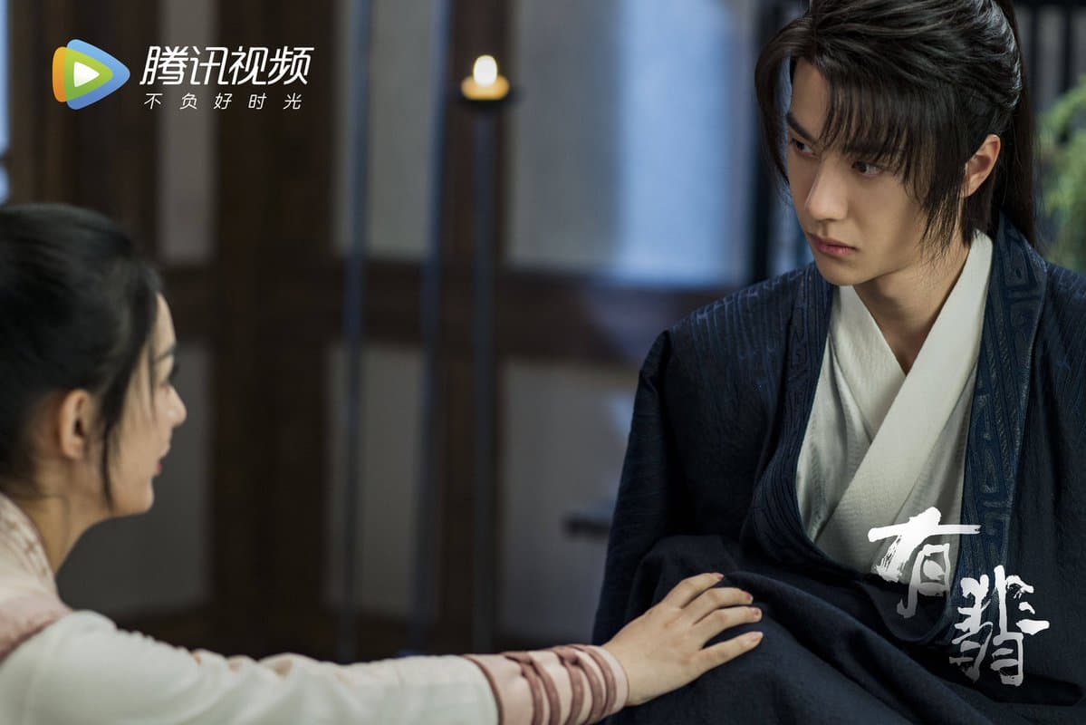 王一博在《有翡》飾演前朝遺孤太子,與趙麗穎搭檔。(翻攝騰訊視頻微博)