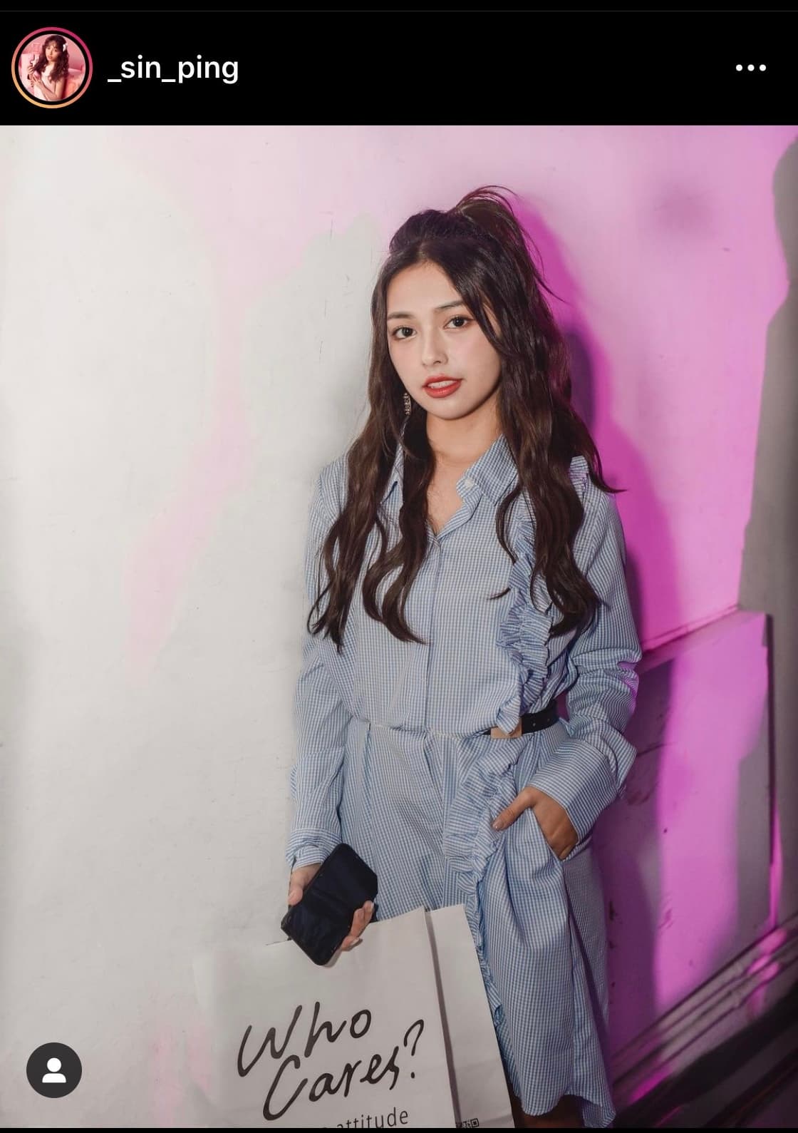 女團「PINK FUN」成員心平,其未成年時拍下的的半裸清涼照外流,心平因而主動退團。(翻攝自心平IG)