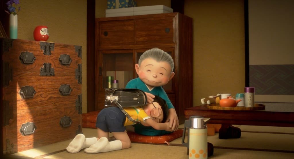 《STAND BY ME 哆啦A夢2》故事講述大雄想再見一面過世的奶奶,而搭乘時光機回到過去。(車庫娛樂)