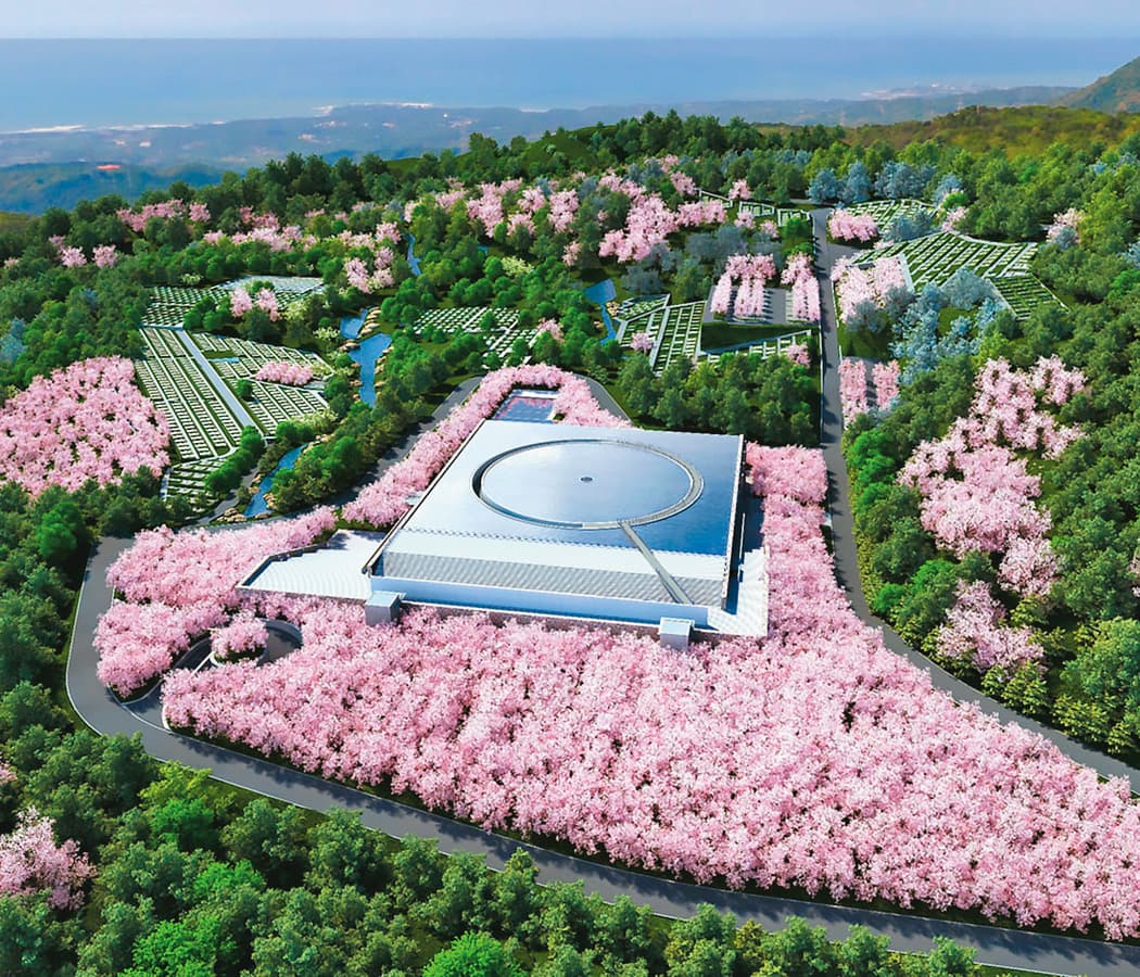 李世聰不僅自日本引進高端禮儀服務,還找來日本建築大師安藤忠雄為龍巖設計墓園。(翻攝龍巖官網)