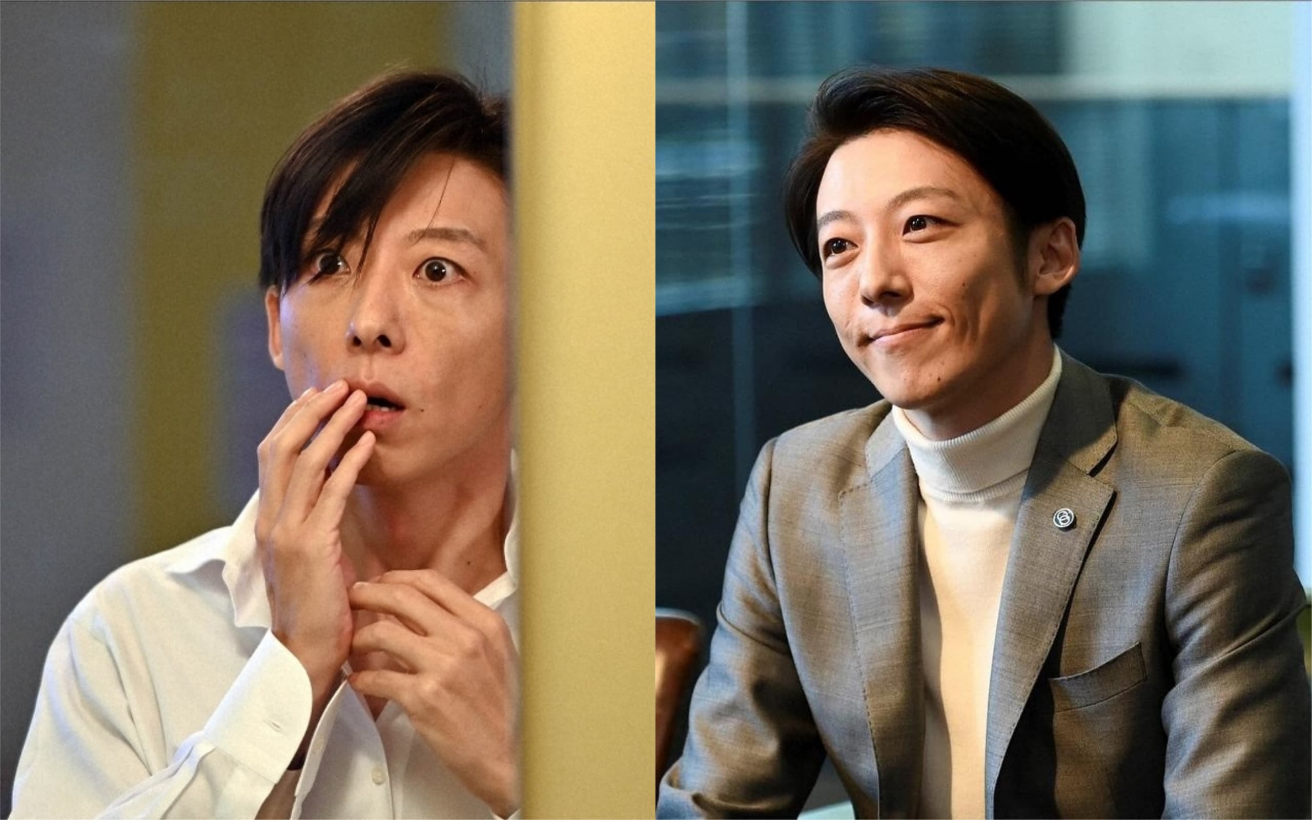 高橋一生的角色是新創公司社長,但私下其實是變態殺人魔(右圖),意外與綾瀨遙靈魂互換後,動作變得非常女性化,演技令人讚嘆。(翻攝自TBS)