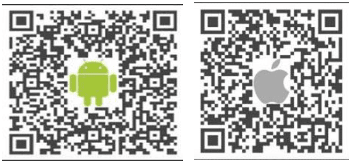安卓、IOS系統下載QR Code。（翻攝自疾管署官網）