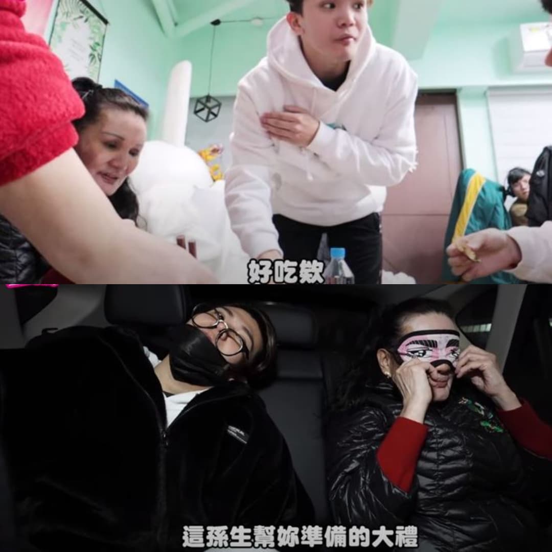 孫生的母親因患有思覺失調，經常無法克制偷竊念頭，因警方上門找人，只好連哄帶騙送媽媽去警局。（翻攝自WACKYBOYS 反骨男孩 YouTube頻道）