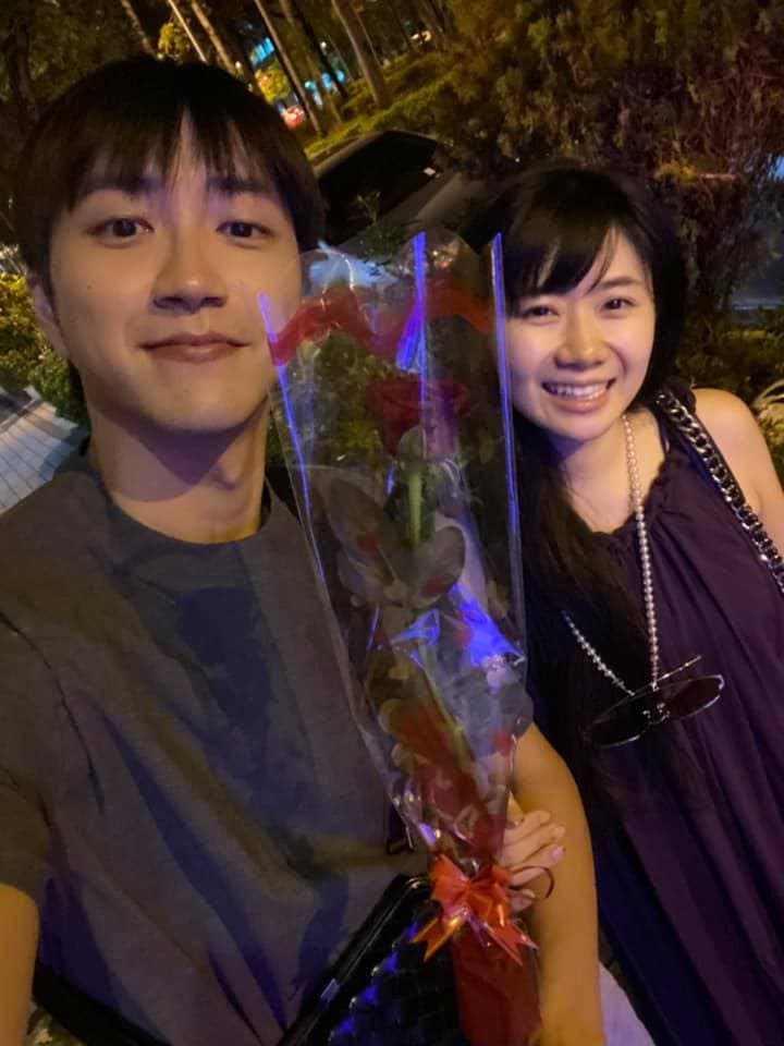 福原愛(右)與江宏傑結婚後定居台灣,但經常在日本、台灣兩地奔波。(翻攝自江宏傑臉書)