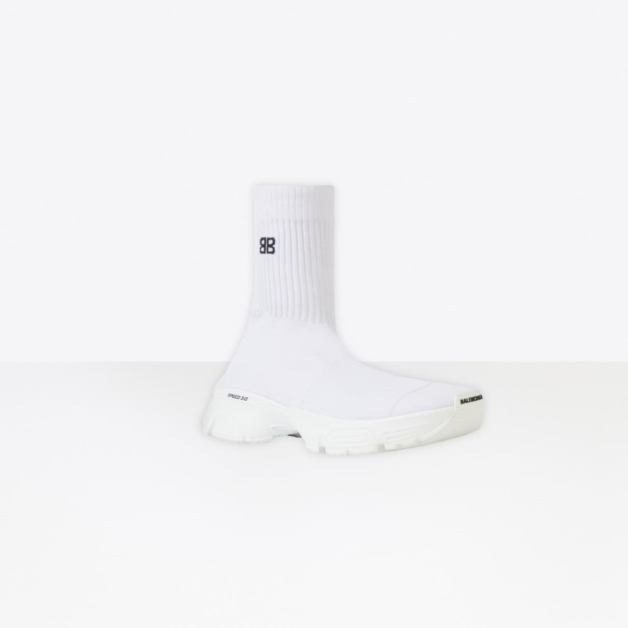 白色SPEED 3.0 運動鞋 NT$28,200。(Balenciaga提供)
