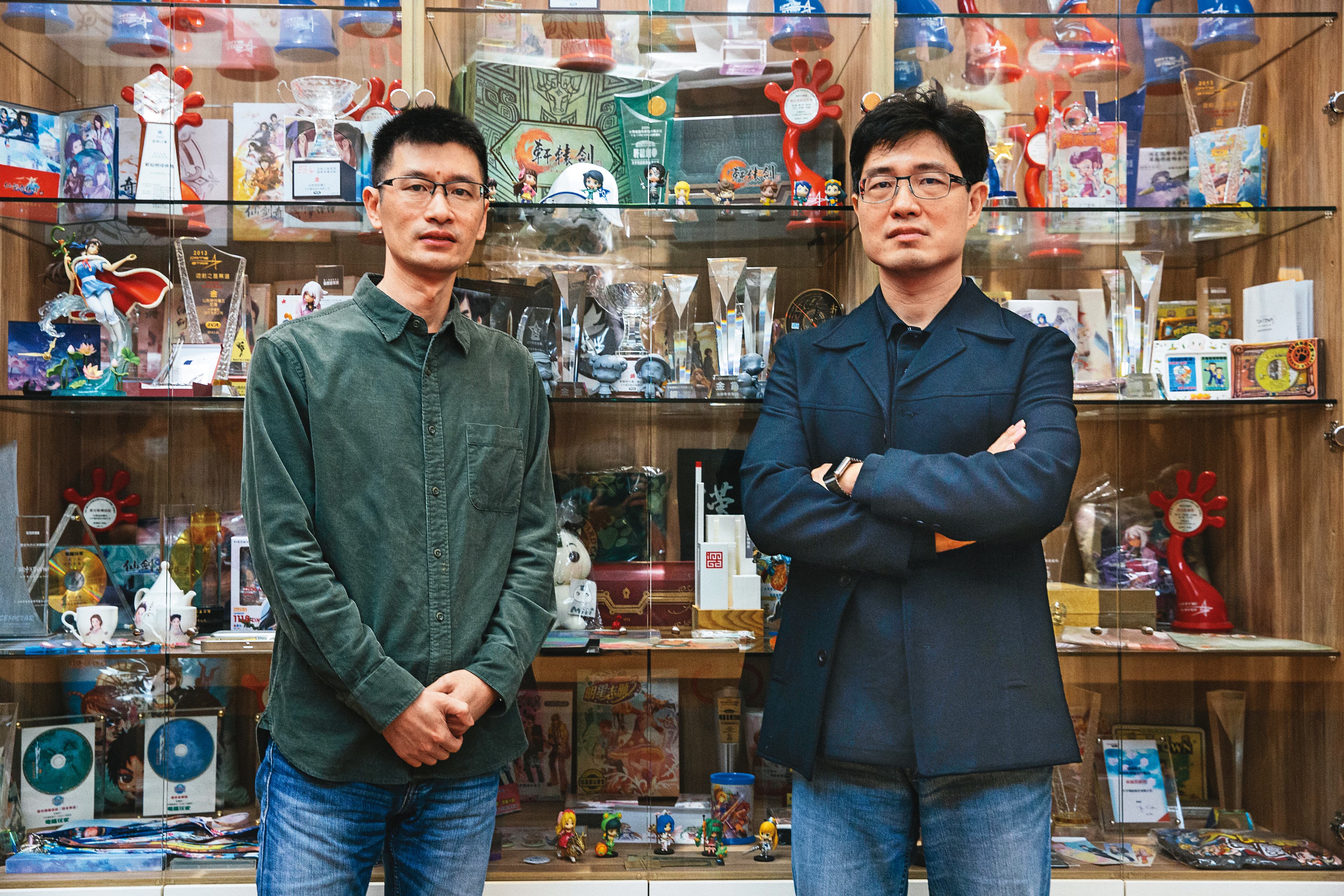 大宇總經理蔡明宏(右)、《軒轅劍柒》製作人楊淵升(左)表示會持續在單機遊戲領域努力。