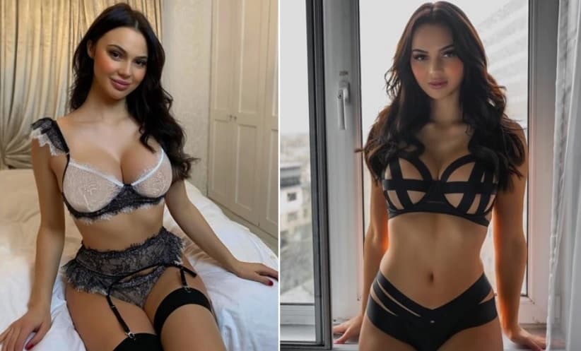 維多利亞回酸批評她的網友們「忌妒她的美乳」。(翻攝自維多利亞TikTok、IG)