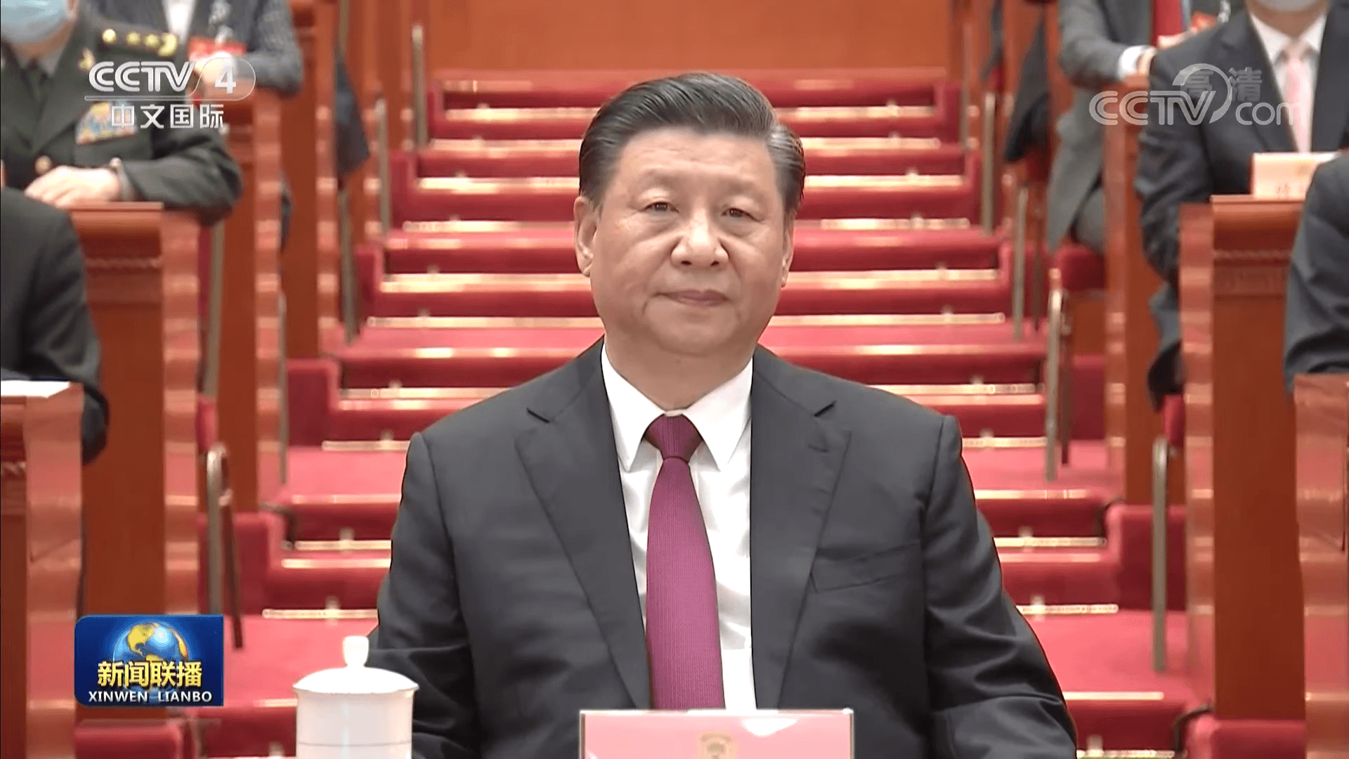中國全國人大13屆4次會議於今日舉行,中共國家主席習近平也出席。(翻攝自YouTube)
