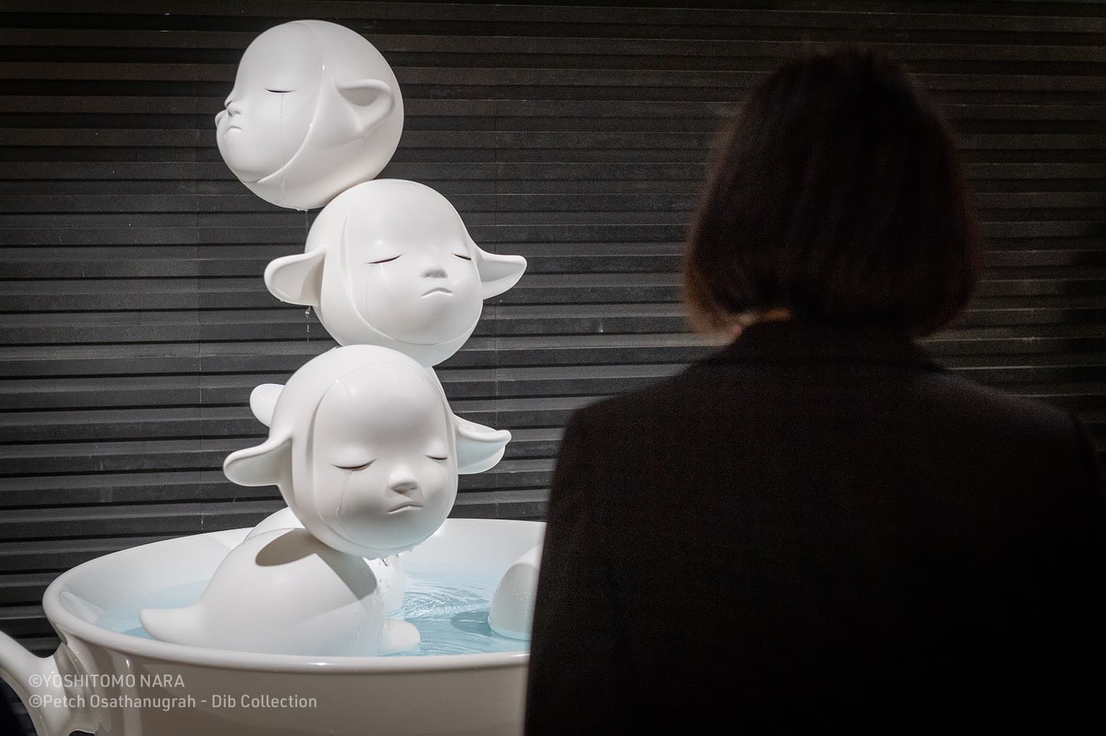 奈良美智特展於關渡美術館正式開展，展期到6月20日。（總統府提供）