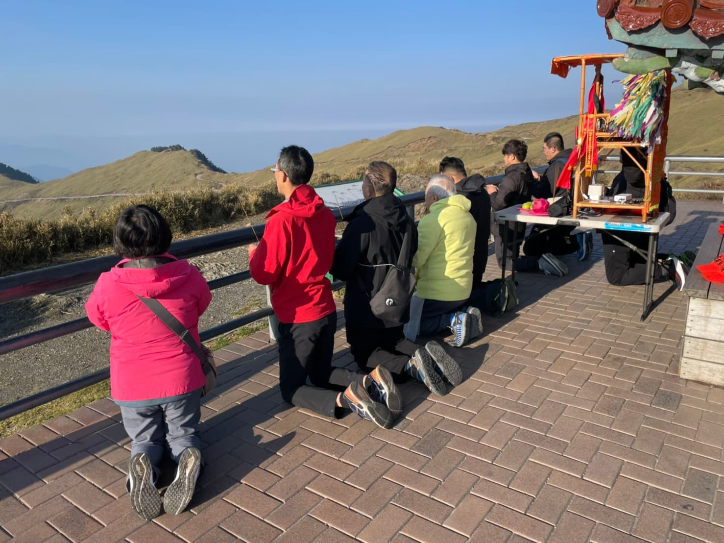許聖任表示,虎爺首次指示他徒步中橫山路,途中遇上不少巧合之事。(許聖任提供)