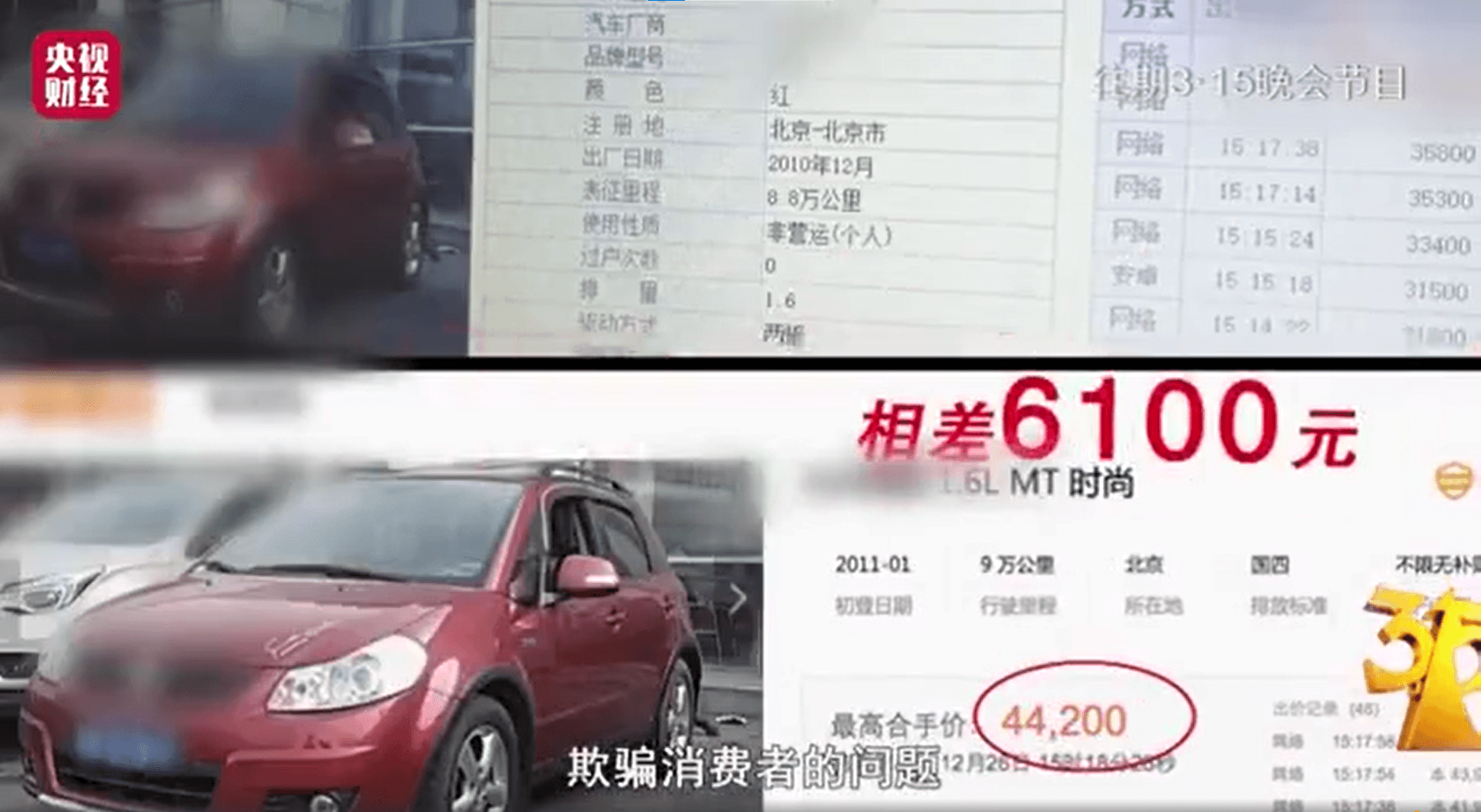 老K的調查任務於2016年播出,內容揭露二手車交易平台黑暗內幕。(翻攝自微博)