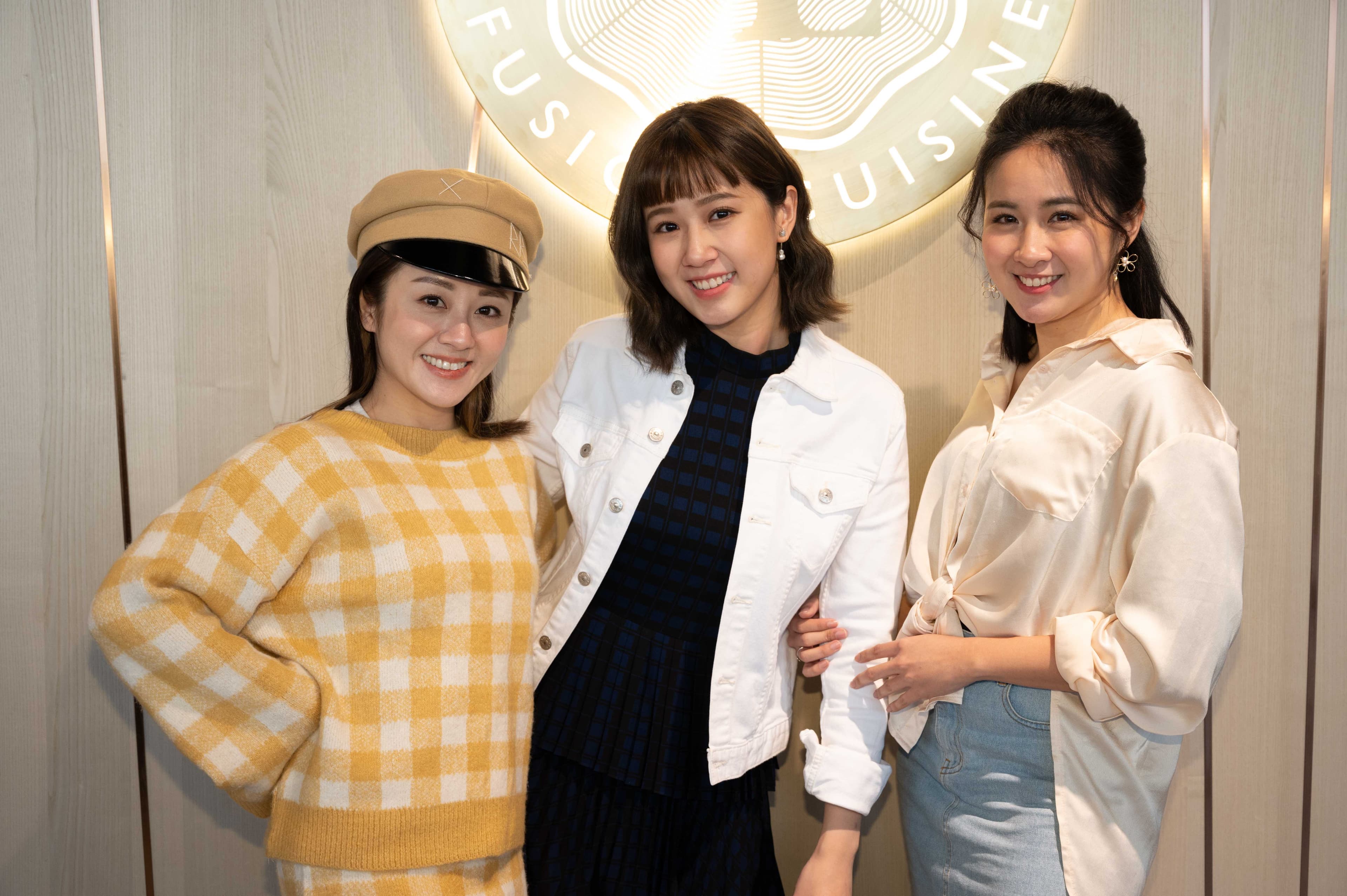 方志友加入女力,劇中與楊佩潔(左一)顏以娜(右一)相約酒吧。(TVBS提供)