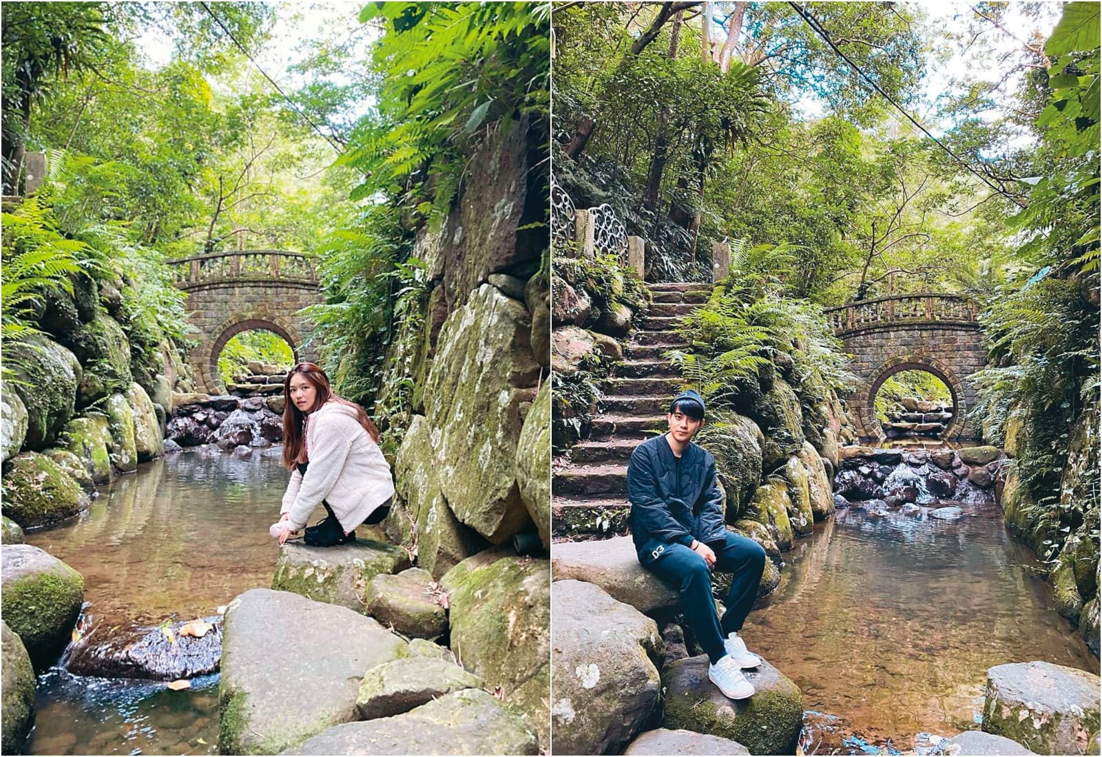 兩人一同到虎山生態步道健走,當天女方家長也同行。(翻攝自李唯楓/Min IG)