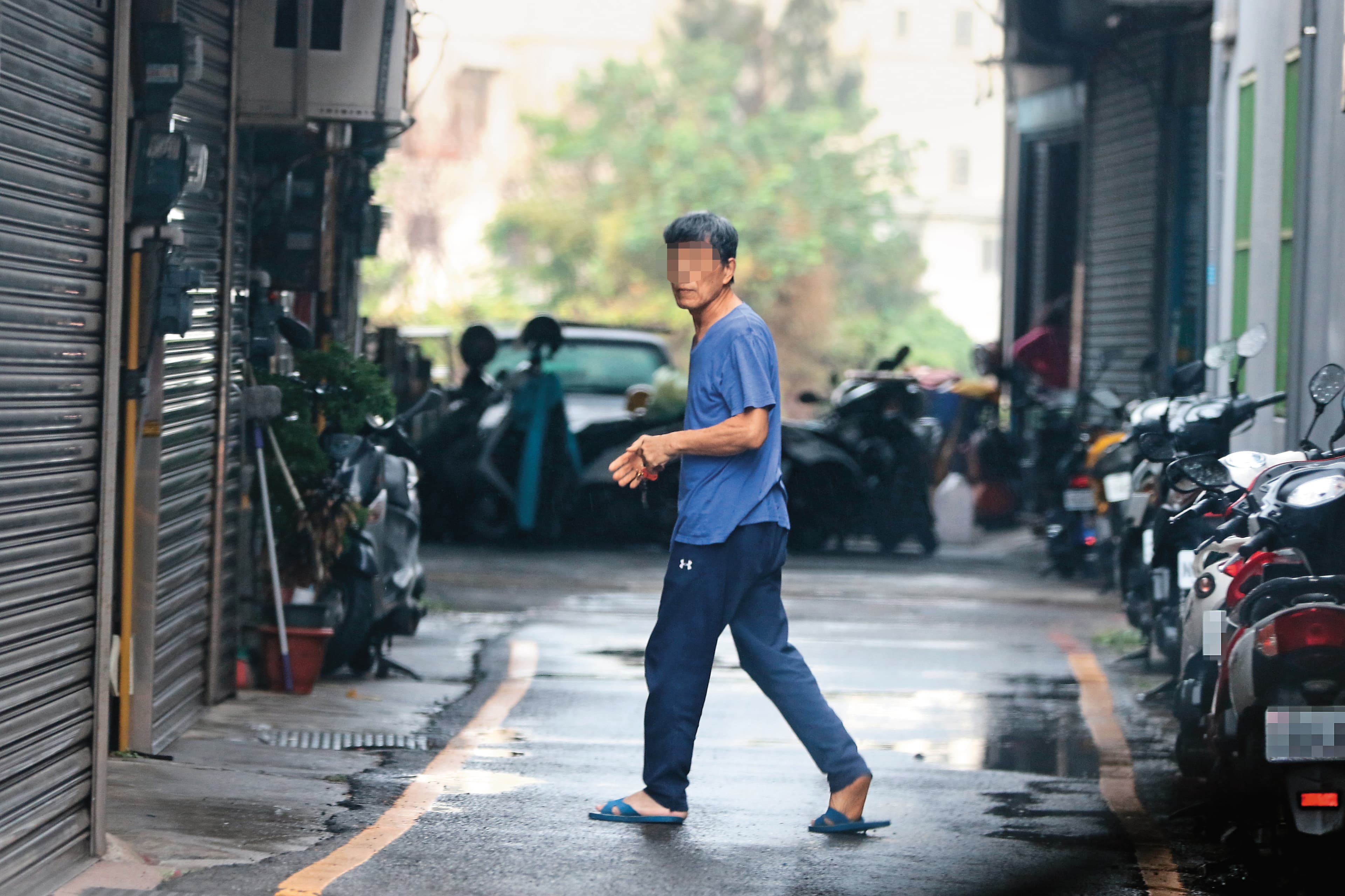 福原愛與江宏傑婚變，引起外界關注，江宏傑一家也嚴陣以待。圖為江宏傑父親。