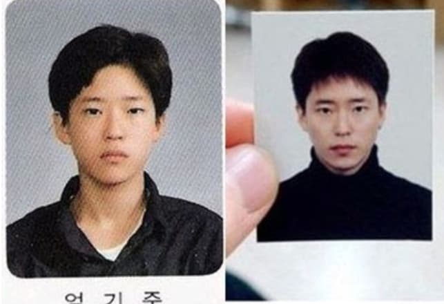 嚴基俊年輕時外貌更加清秀,與現在反派形象差很大。(翻攝自naver blog)