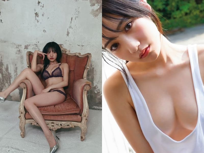 橫野菫除了NMB48的偶像身分以外，也以寫真女星的身分活動，頗受歡迎。（翻攝自橫野菫IG）