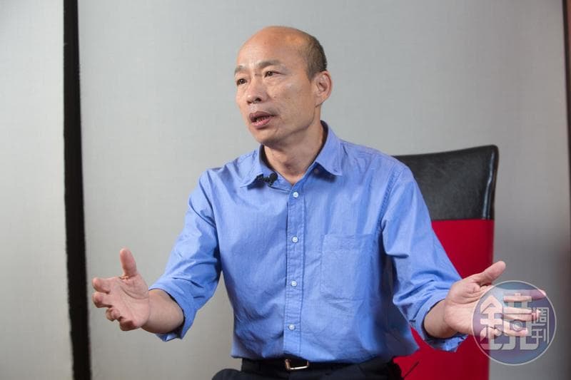 前高雄市長韓國瑜喜熱愛比喻,曾在國民黨總統初選辯論會上提出「台灣要當世界的塞子,或是當美中之間的棋子,得由台灣2,300萬人決定」。(本刊資料照)
