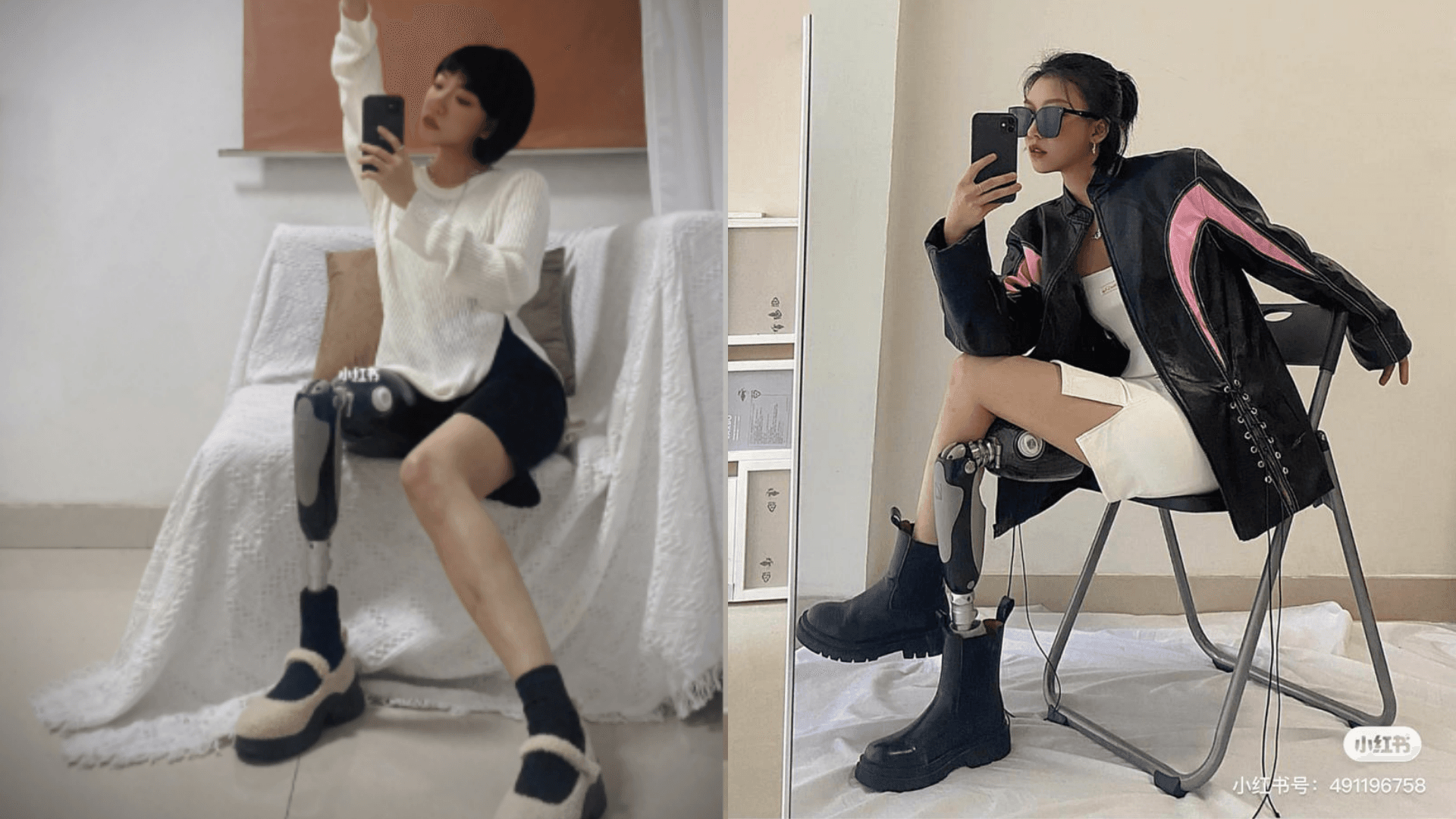 小楊被粉絲稱為「人間戰鬥天使」,自信態度相當圈粉。(翻攝自「小楊不熱」小紅書)