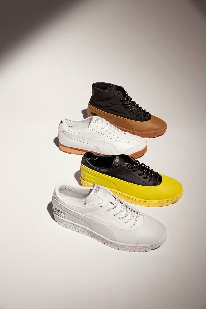 (由上到下)Ralph Sampson 70 Mid Rubber Kitsune NT$5,180、Roma KITSUNE NT$4,180、Ralph Sampson 70 Rubber Kitsune NT$4,480、Ralph Sampson 70 Rubber Kitsune NT$4,480。(PUMA提供)