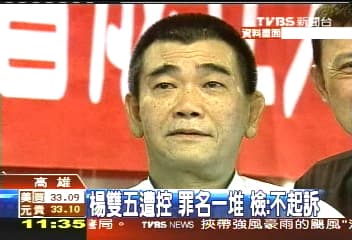 曾名列十大槍擊要犯的楊雙伍,24年前曾開槍射殺四海幫幫主。(翻攝TVBS)