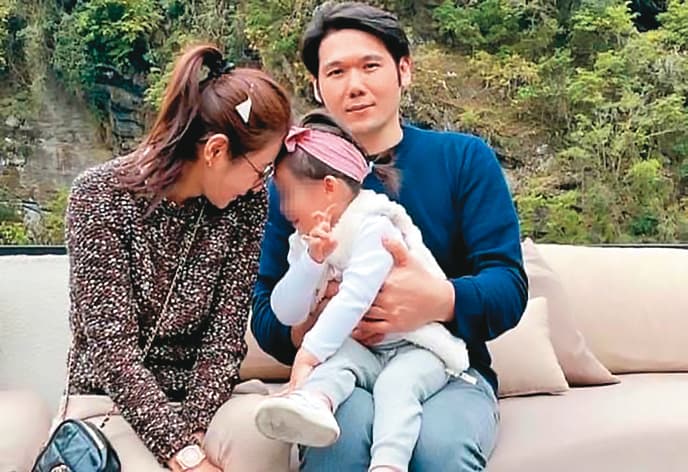 陳怡蓉(左)和老公薛博仁(右)結婚4年,夫妻倆都找戴天易當和事佬。(翻攝自陳怡蓉臉書)