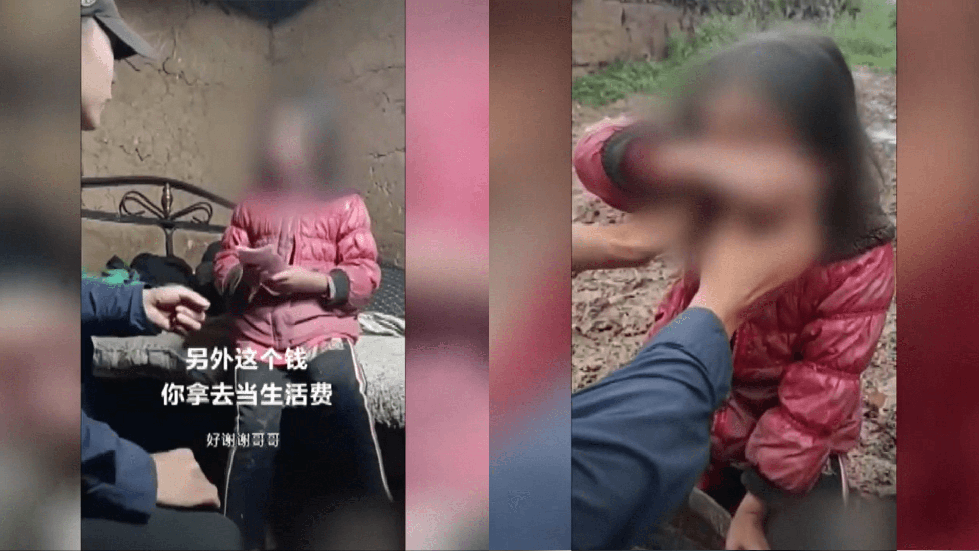 韓文團隊影片中,阿佳多次哭泣讓觀眾心疼。(翻攝自央視)