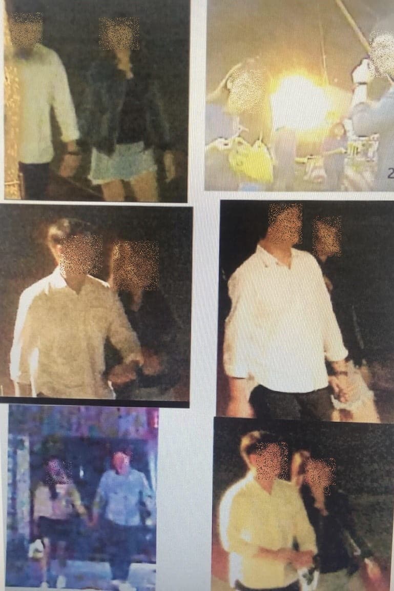 北富銀某分行「美魔女」女經理與「鮮肉」人夫下屬,發展婚外情,更大方同遊。(讀者提供)