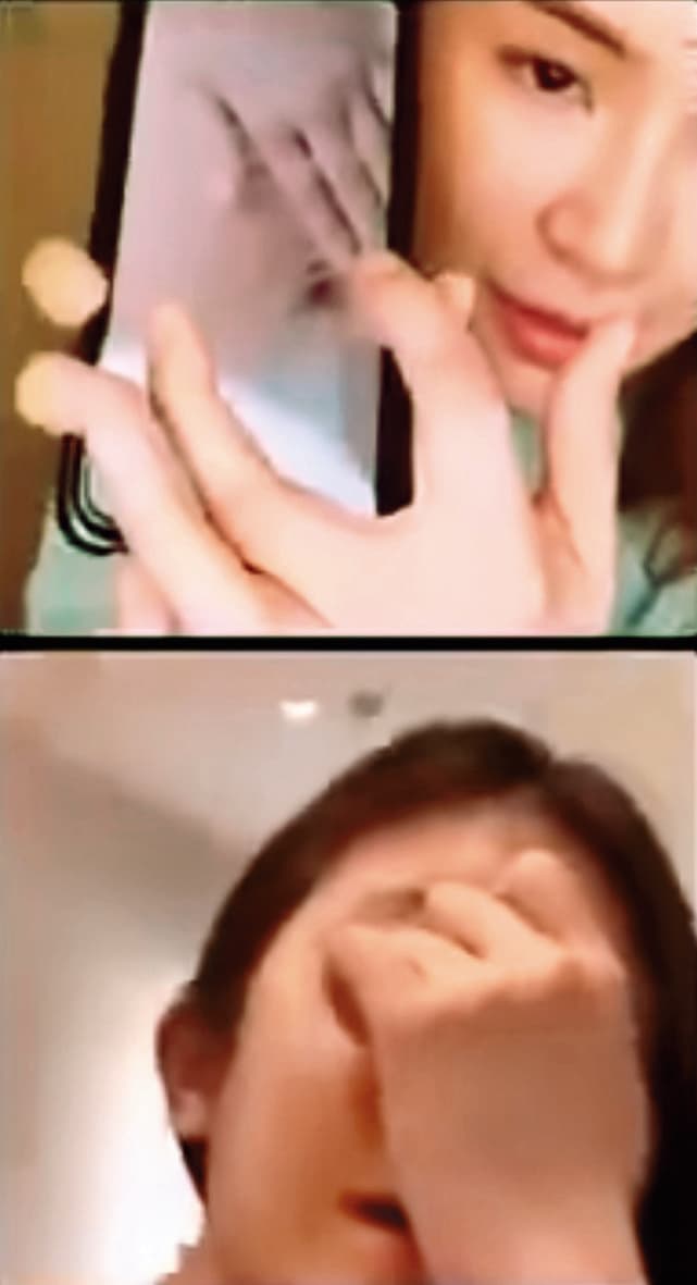 陳沂(上)深夜和網紅鄭女(下)直播辯論,吸引約15,000人收看。(翻攝自陳沂臉書)
