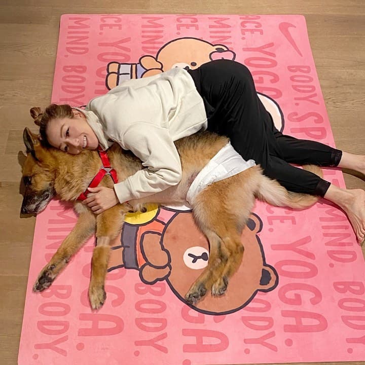 愛犬Lucky去世後，鄭秀文曾想多養一隻貓陪伴Mike，卻怕她不高興而作罷。（翻攝自鄭秀文IG）