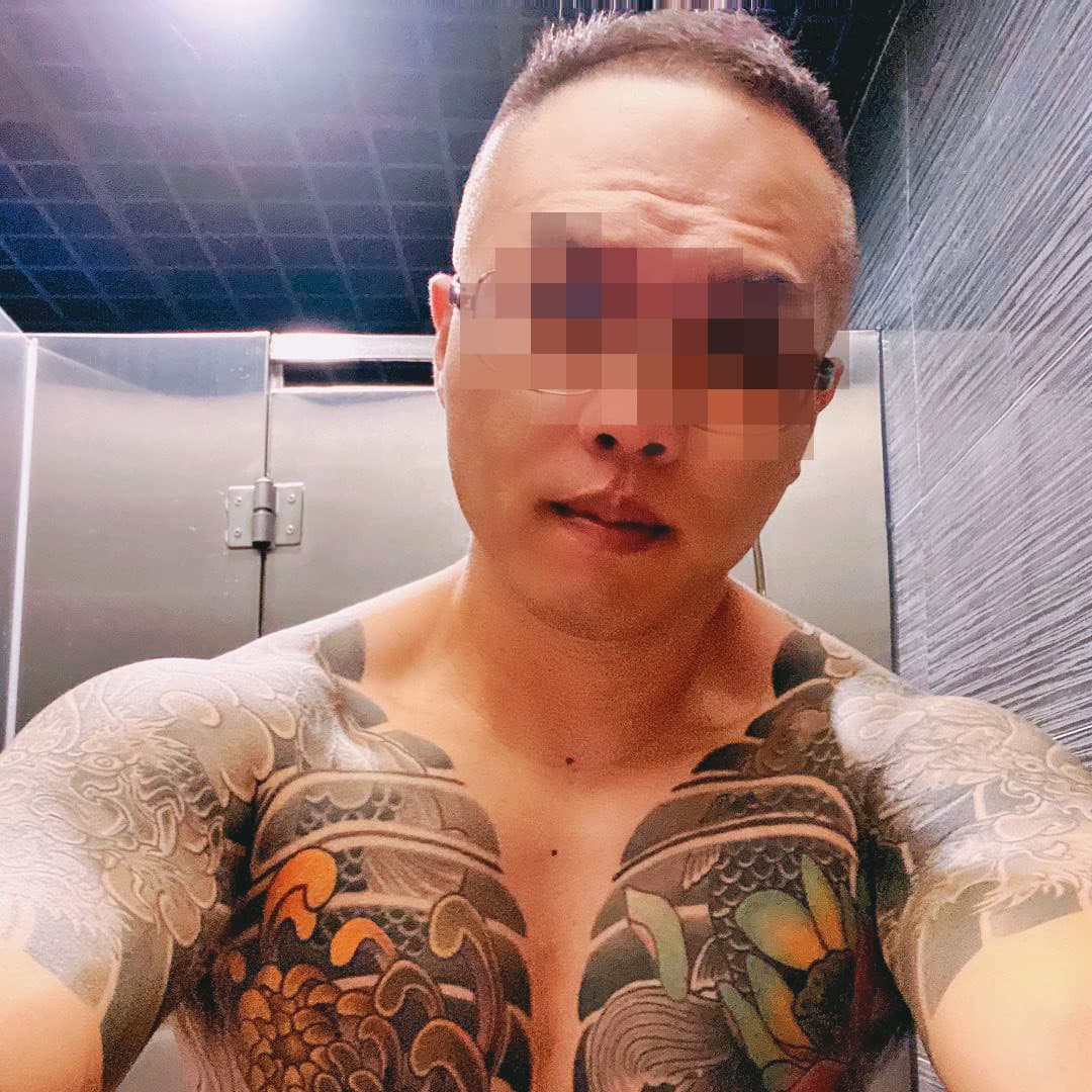 曾被陳男視為老大的林男(圖)在他被毆後出現,還扮白臉勸他還錢。(讀者提供)