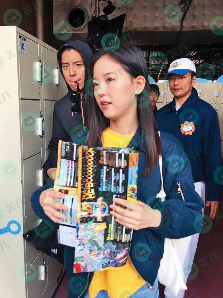 王大陸(左)曾與韓國女星姜漢娜(中)有過一段情,兩人同遊梵蒂岡時被抓包,但都沒有公開承認戀情。(翻攝自關愛八卦成長協會微博)