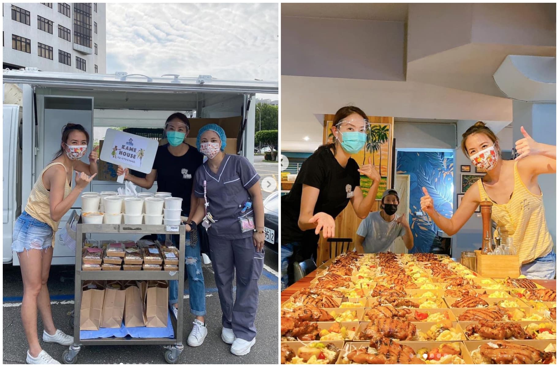 賈永婕從昨天(2日)開始每天送100份便當到醫院。(翻攝小S IG)