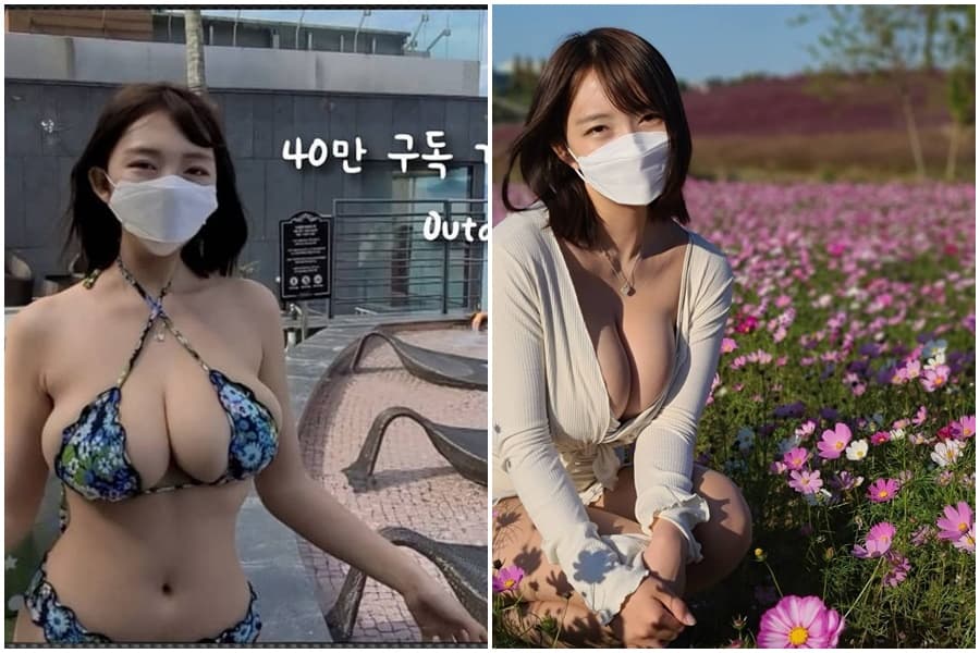 防疫「長輩圖」正妹身材姣好,引發關注。(翻攝自IG velvet_tube IG)