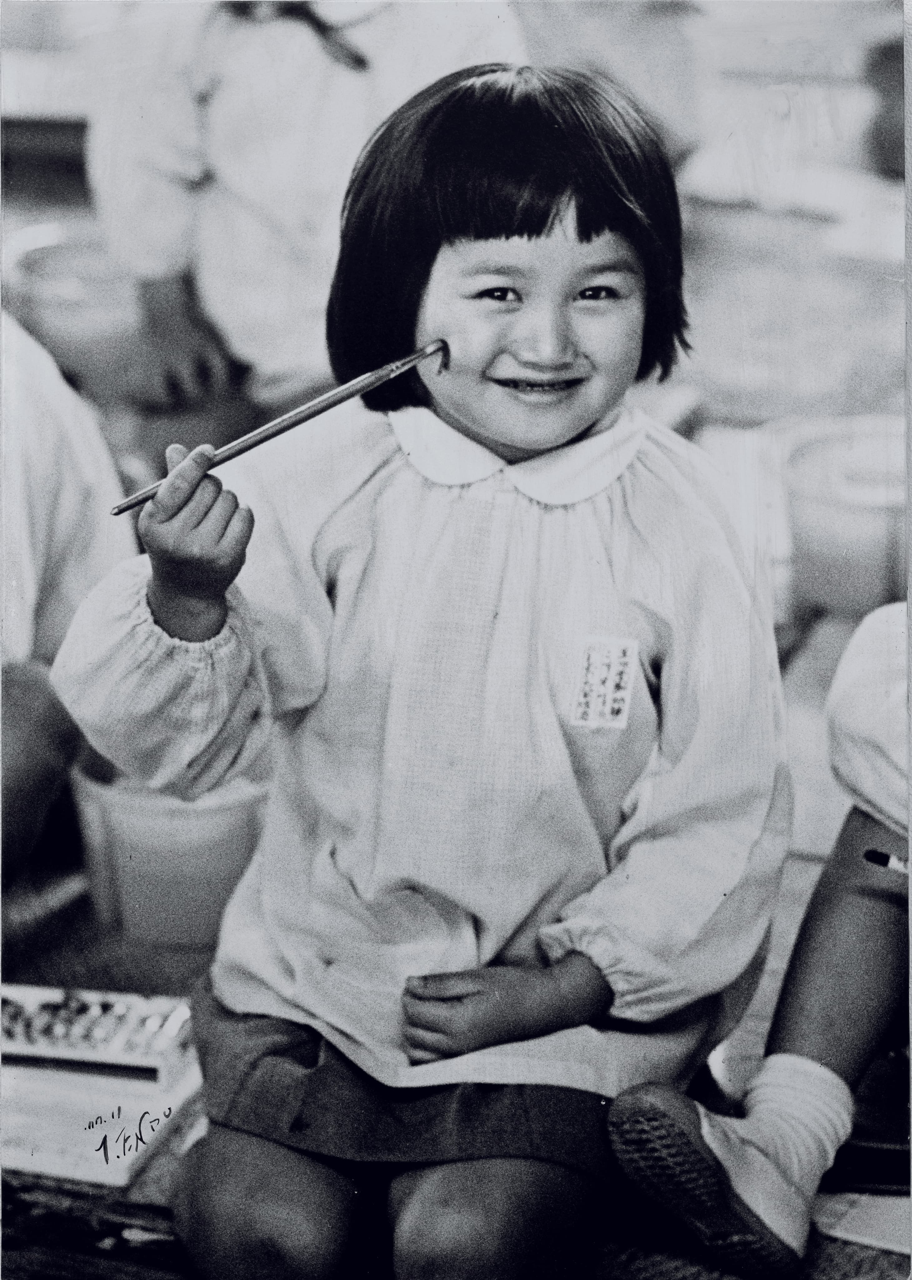 塩田千春出生在日本大阪岸和田市,是家中么女,很小就喜愛繪畫。(塩田千春提供)