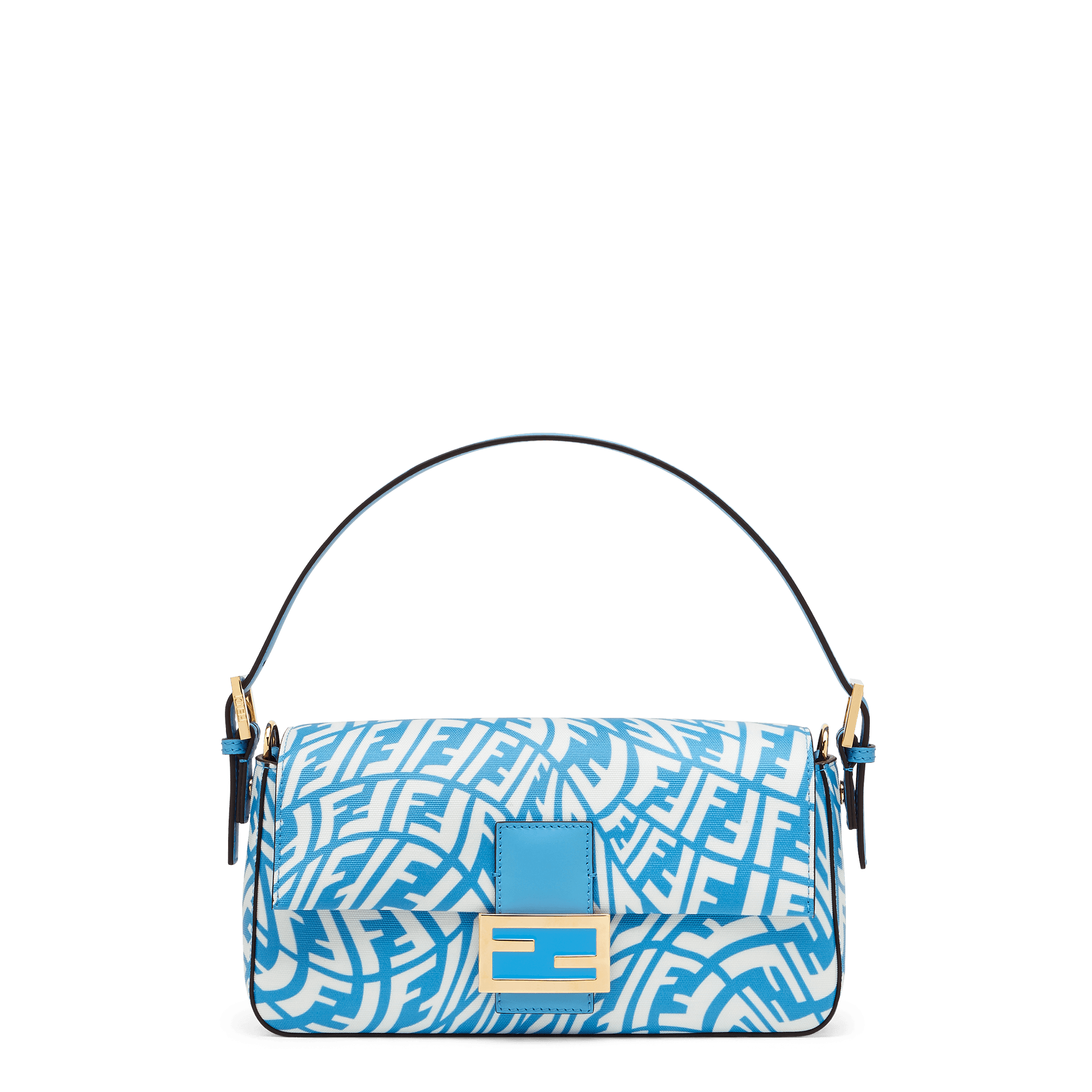 FENDI Vertigo聯名系列天空藍Baguette 1997。NT$91,000。(FENDI提供)