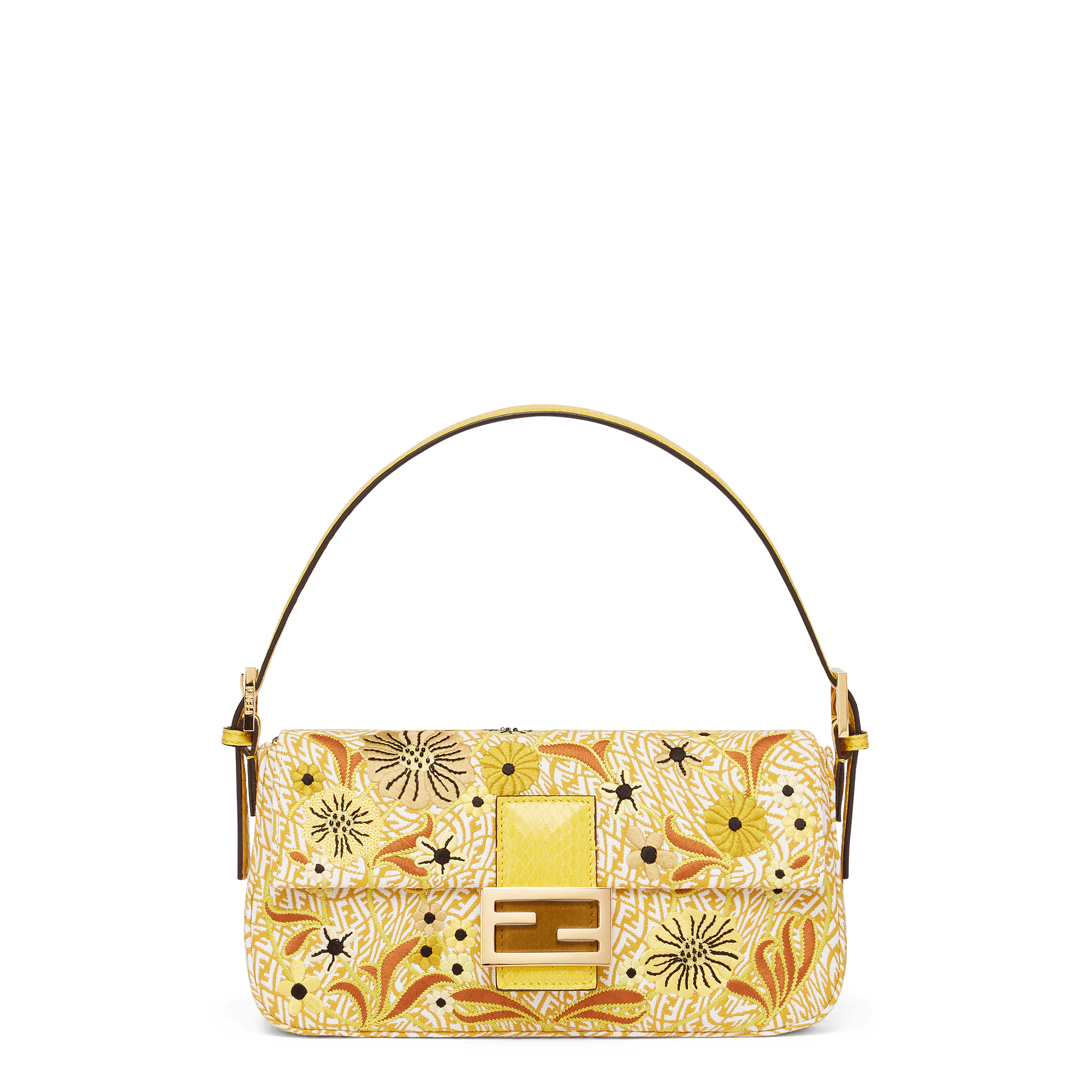 FENDI Vertigo聯名系列花卉刺繡Baguette 1997。NT$109,000。(FENDI提供)