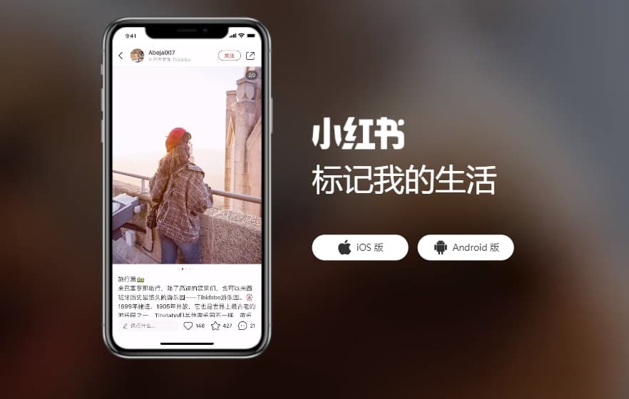 小紅書似中國版的Instagram，提供社群與網購服務的網路平台。（翻攝自小紅書官網）