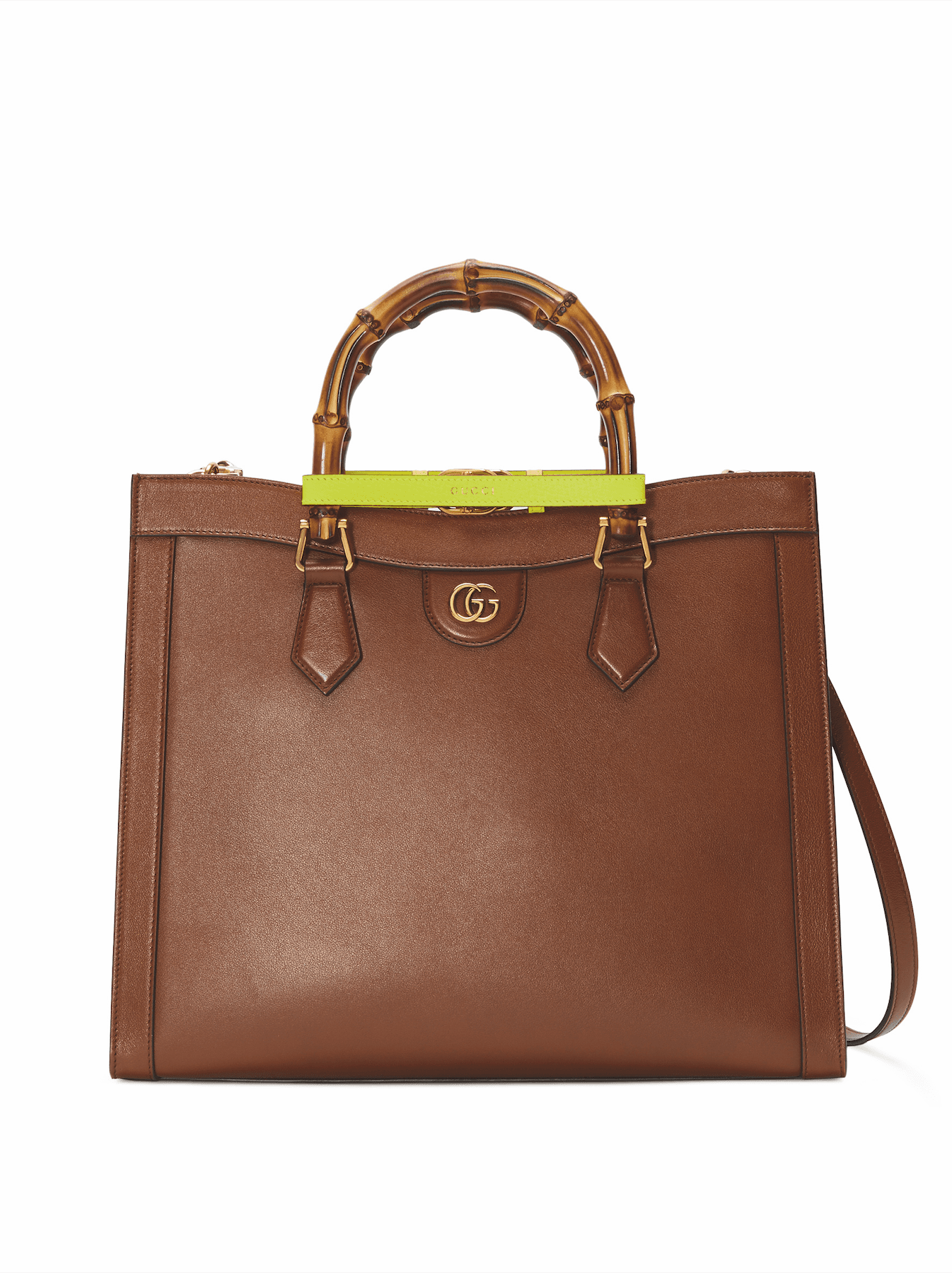 GUCCI Diana棕色中型手提包。NT$133,500。(GUCCI提供)