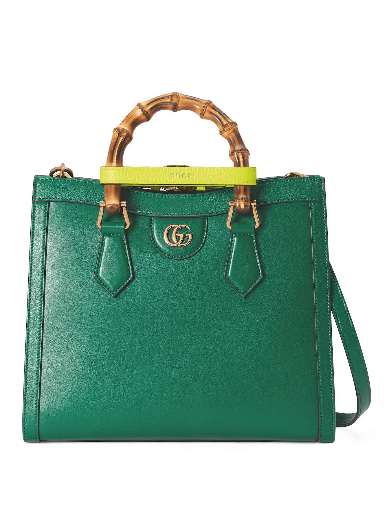 GUCCI Diana綠色小型手提包。NT$112,000。(GUCCI提供)