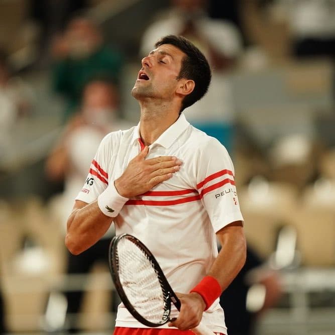 Novak Djokovic 闖進2021法國網球公開賽決賽。 (翻攝自Roland Garros臉書)